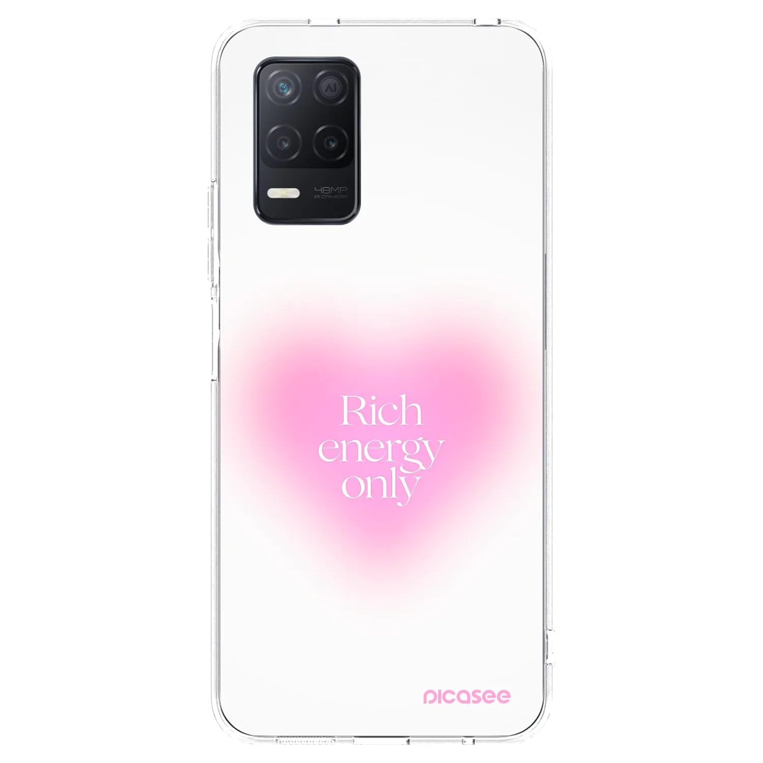Picasee διαφανής θήκη σιλικόνης Realme 8 5G - Rich Energy