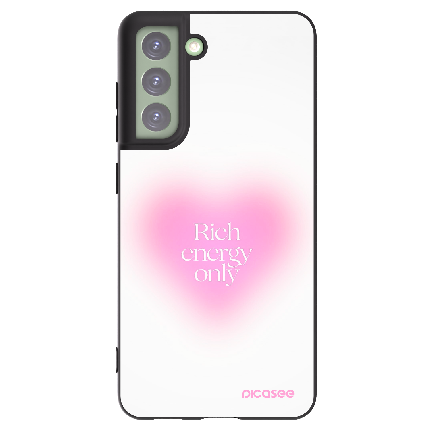 Picasee Μαύρη θήκη σιλικόνης για Samsung Galaxy S21 FE 5G - Rich Energy