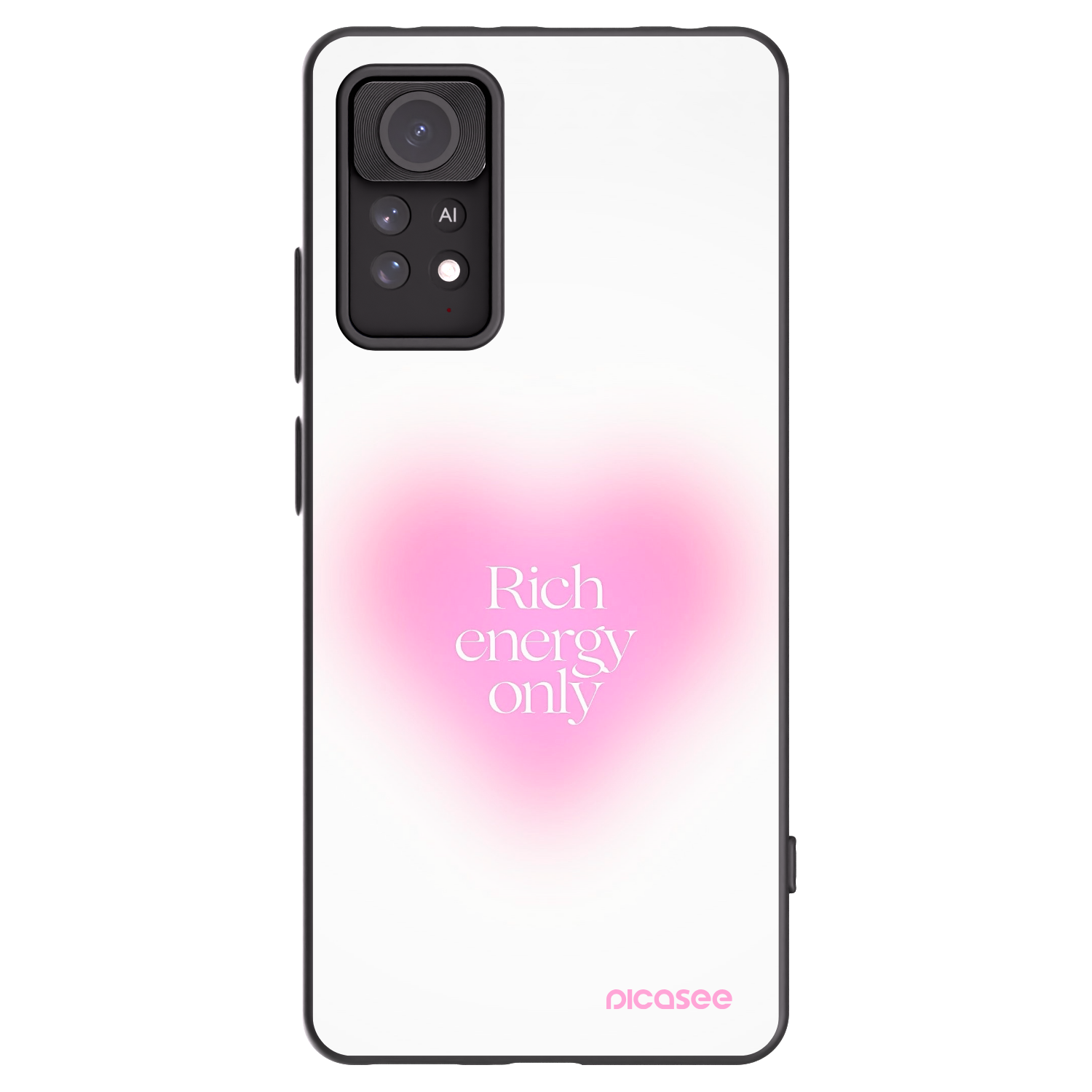 Picasee Μαύρη θήκη σιλικόνης για Xiaomi Redmi Note 11 Pro 5G - Rich Energy