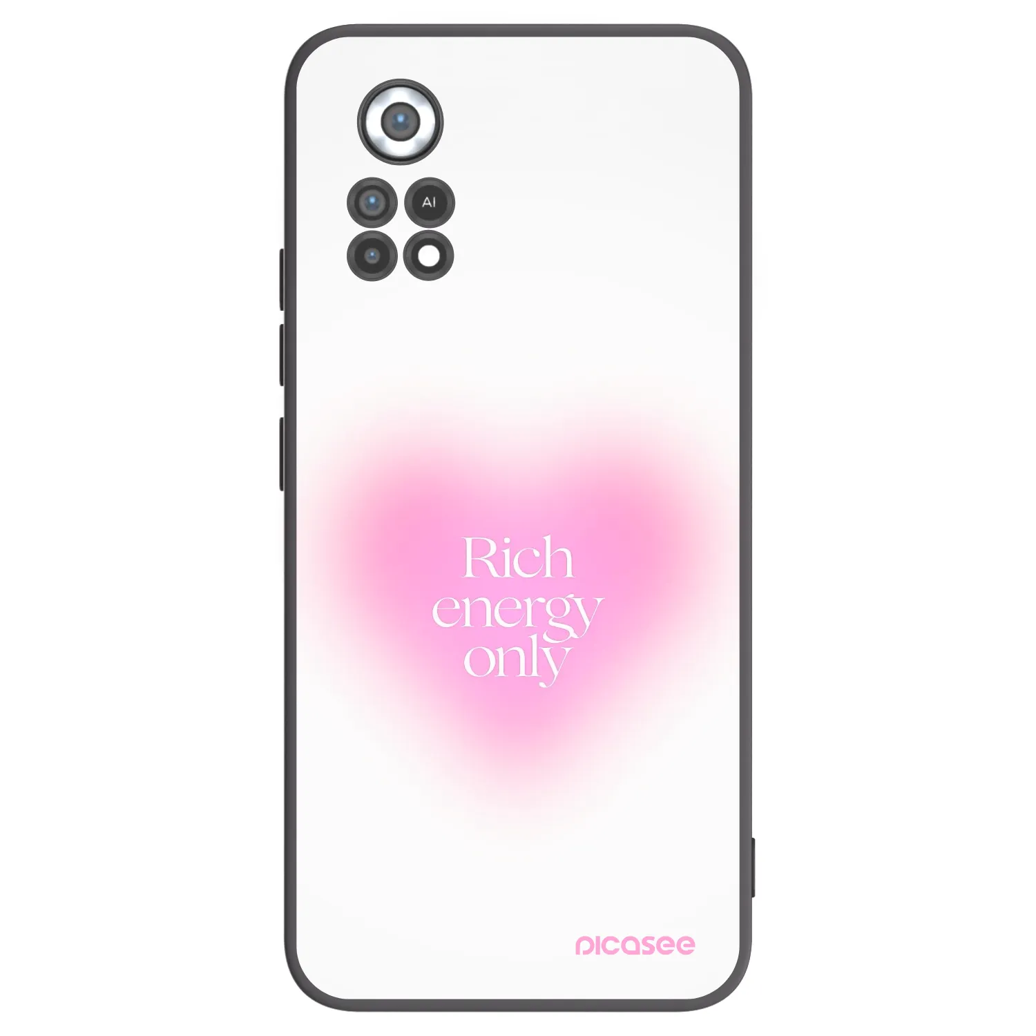 Picasee Μαύρη θήκη σιλικόνης για Xiaomi Poco X4 Pro 5G - Rich Energy