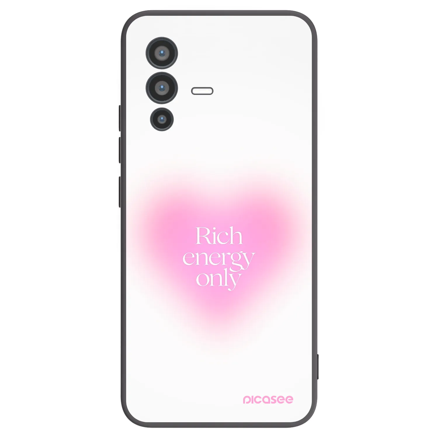Picasee Μαύρη θήκη σιλικόνης για Vivo V23 5G - Rich Energy