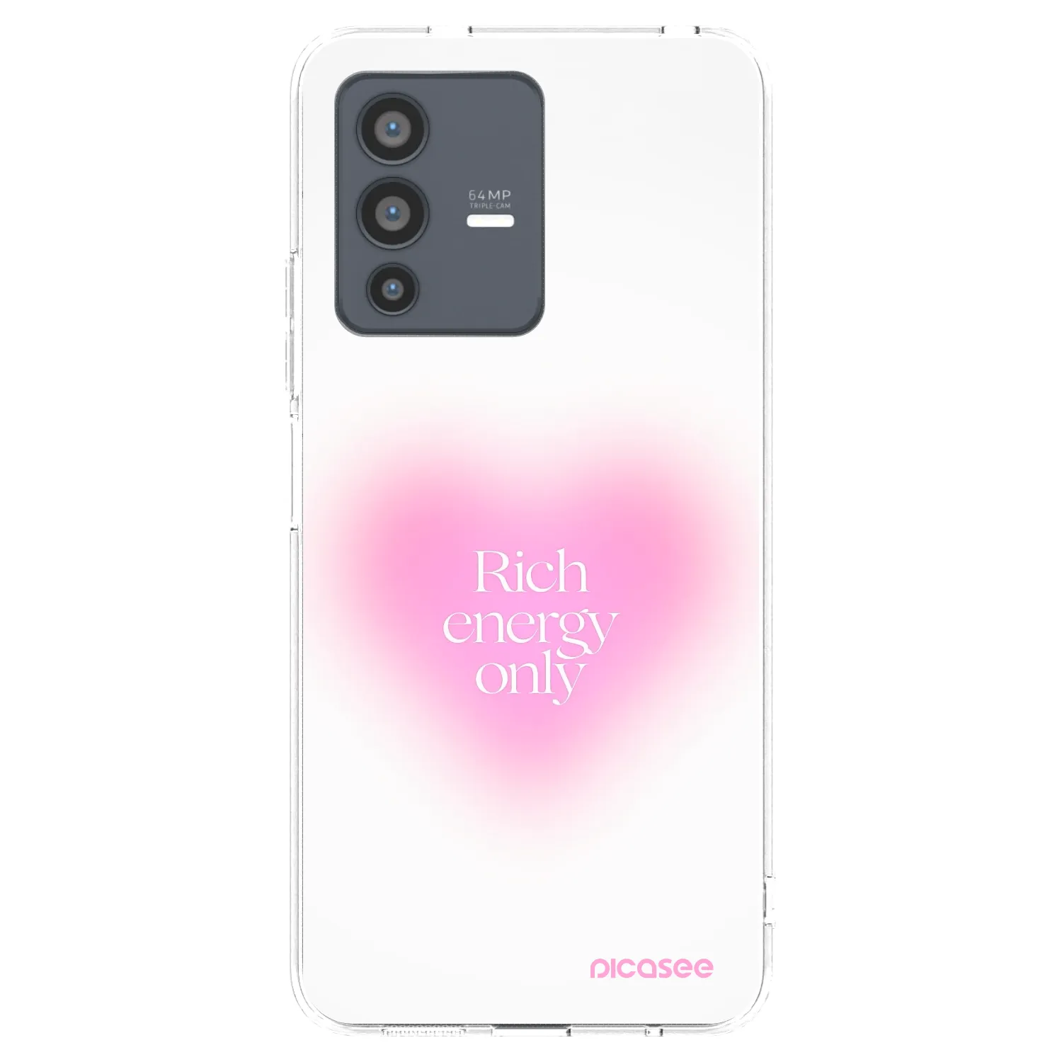 Picasee διαφανής θήκη σιλικόνης Vivo V23 5G - Rich Energy