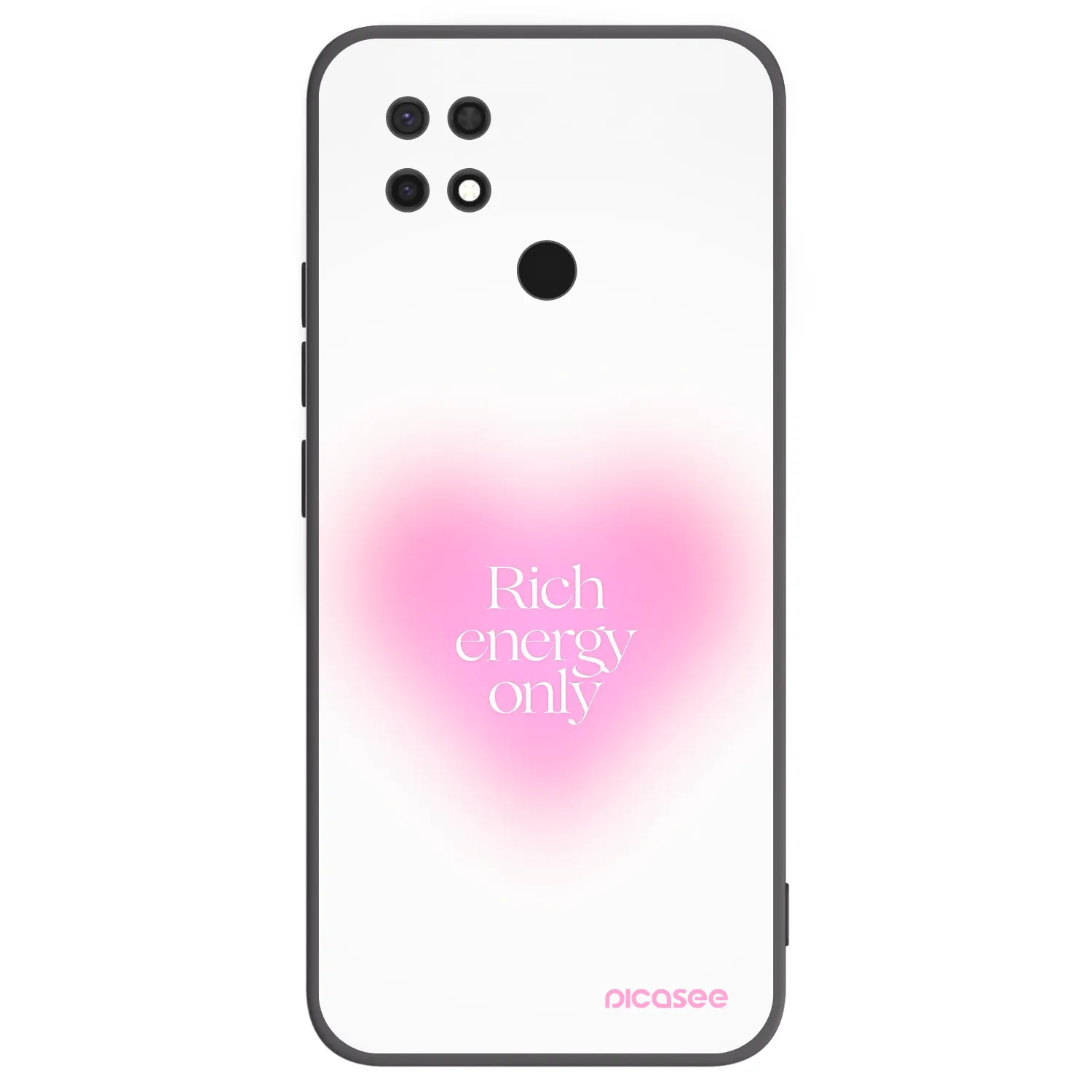 Picasee Μαύρη θήκη σιλικόνης για Xiaomi Redmi 10C - Rich Energy
