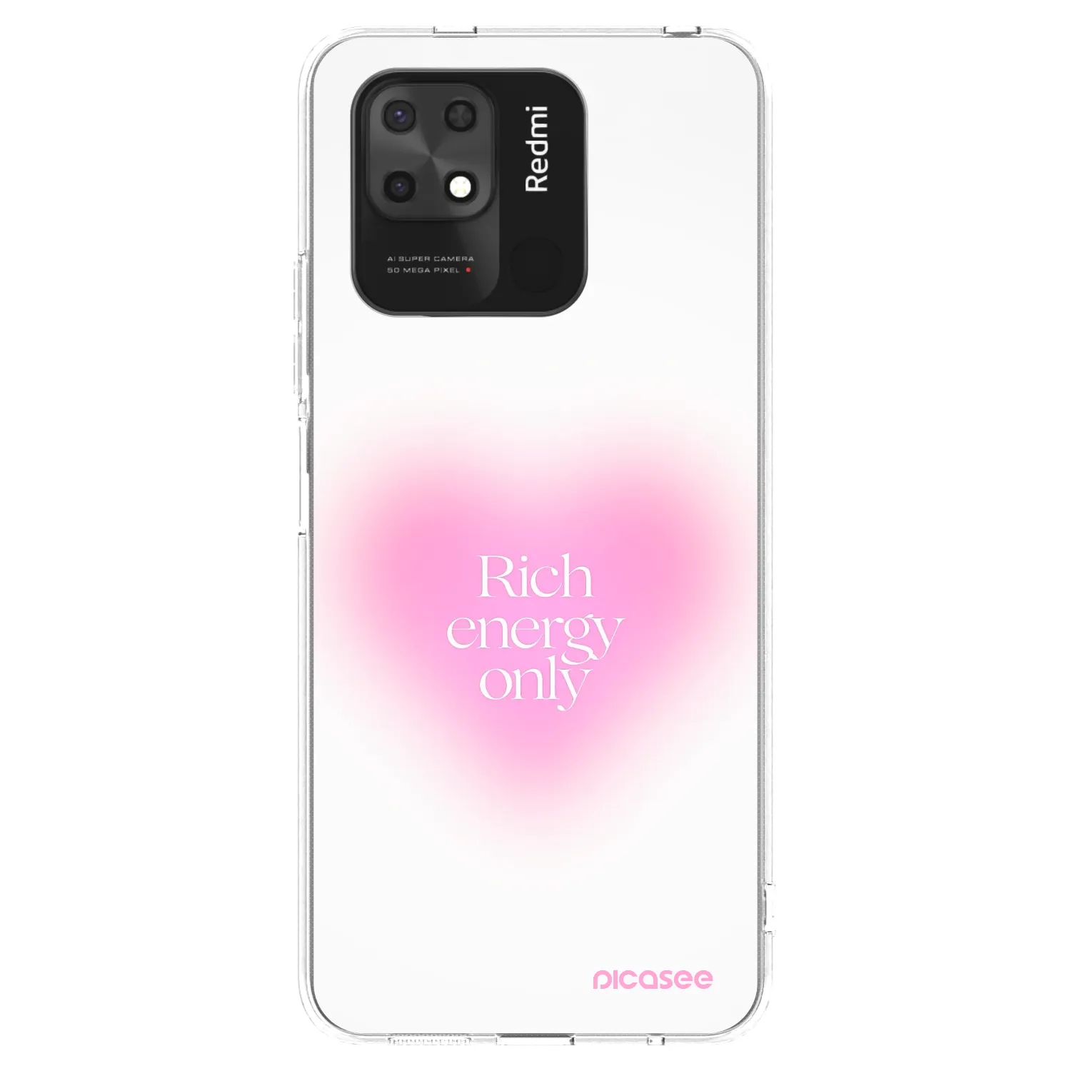 Picasee διαφανής θήκη σιλικόνης Xiaomi Redmi 10C - Rich Energy