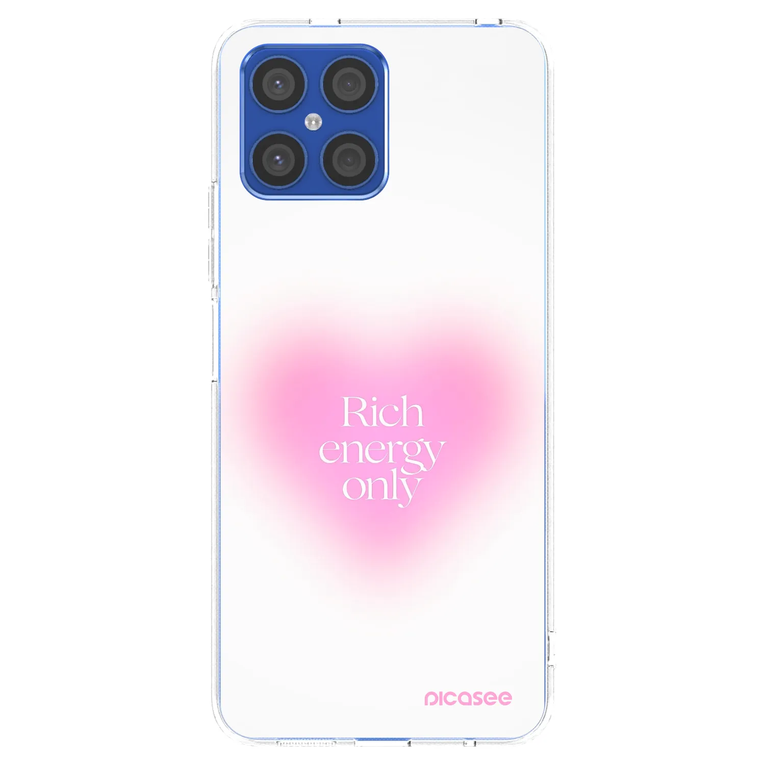 Picasee διαφανής θήκη σιλικόνης Honor X8 4G - Rich Energy