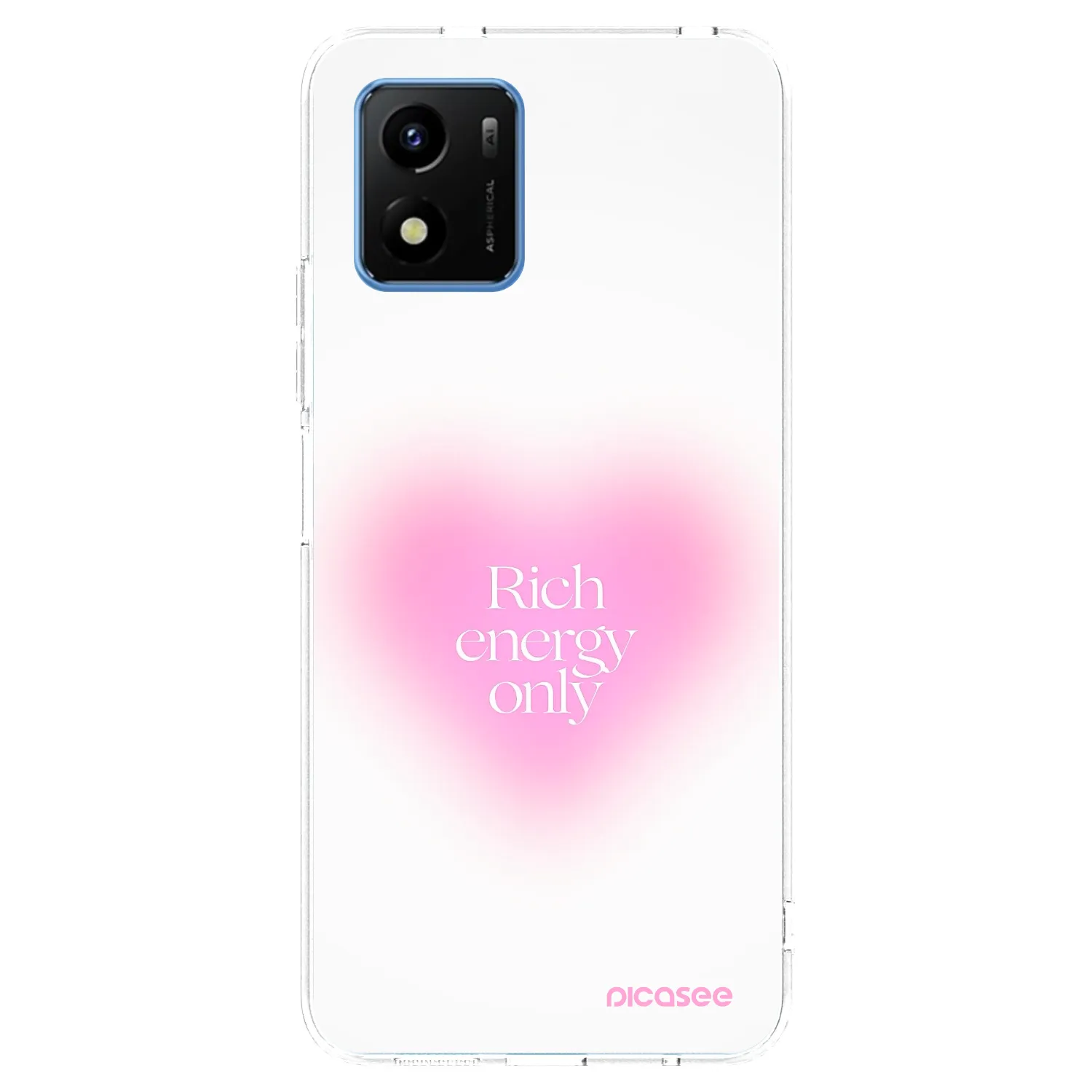 Picasee διαφανής θήκη σιλικόνης Vivo Y01 - Rich Energy