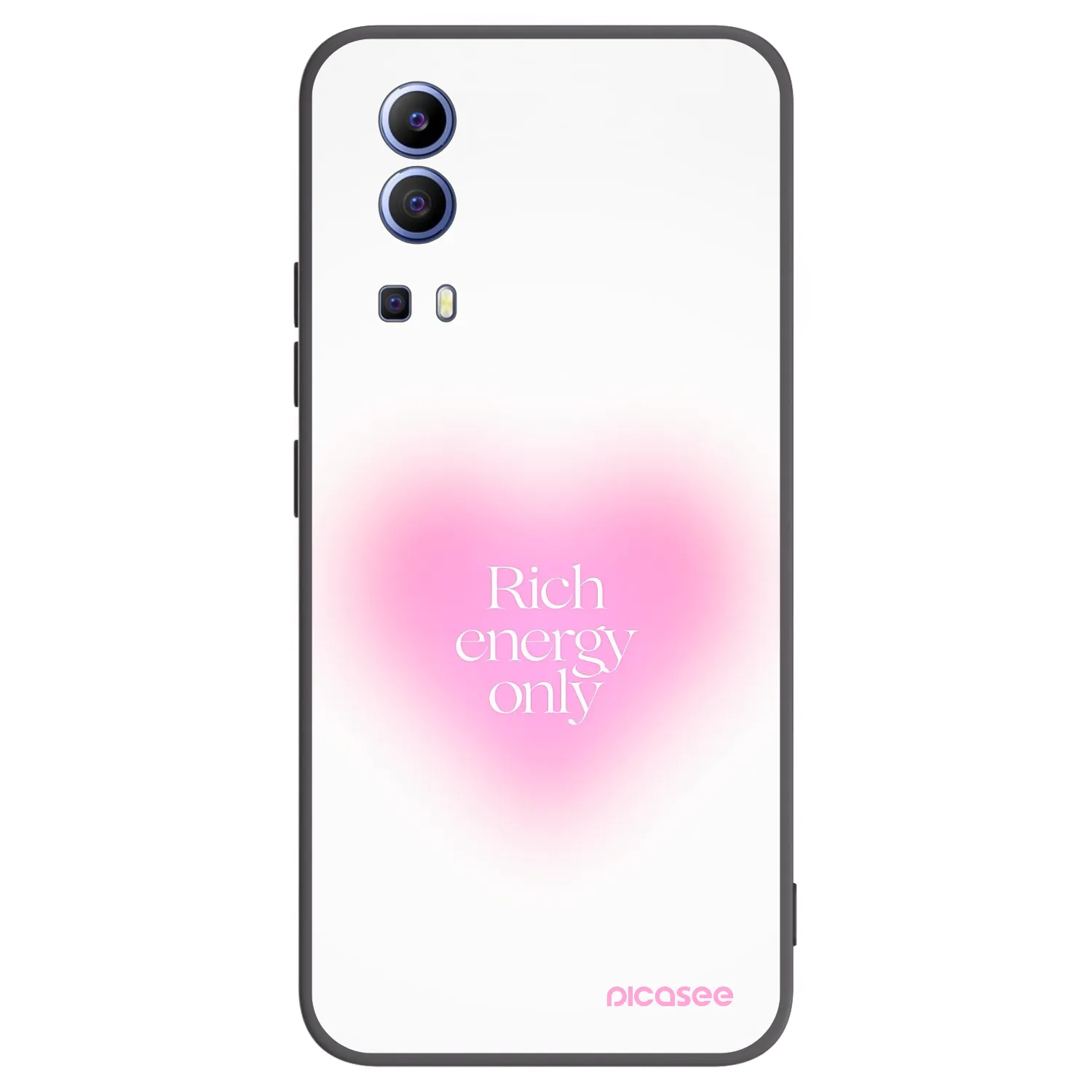 Picasee Μαύρη θήκη σιλικόνης για Vivo Y52 5G - Rich Energy