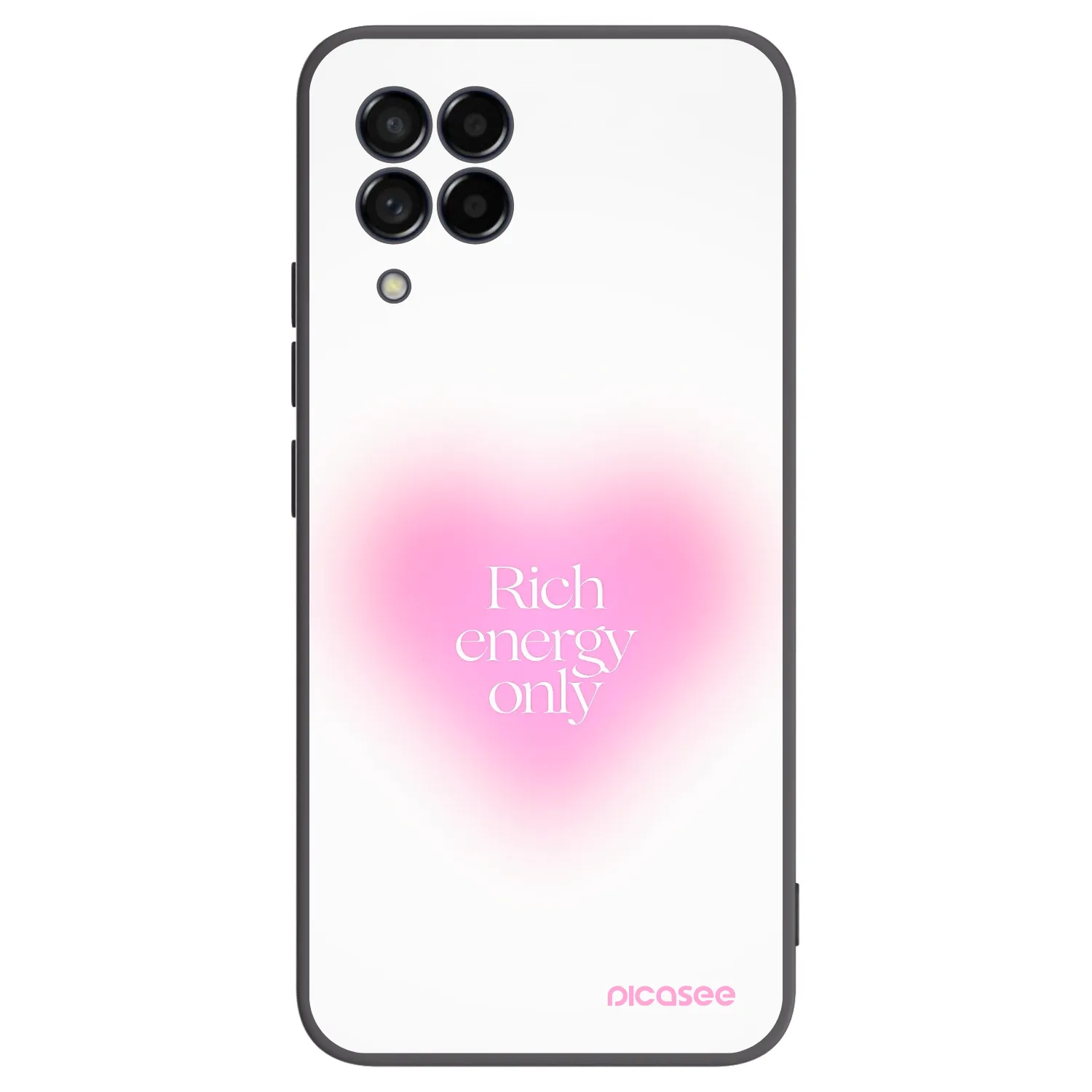 Picasee Μαύρη θήκη σιλικόνης για Samsung Galaxy M53 5G - Rich Energy