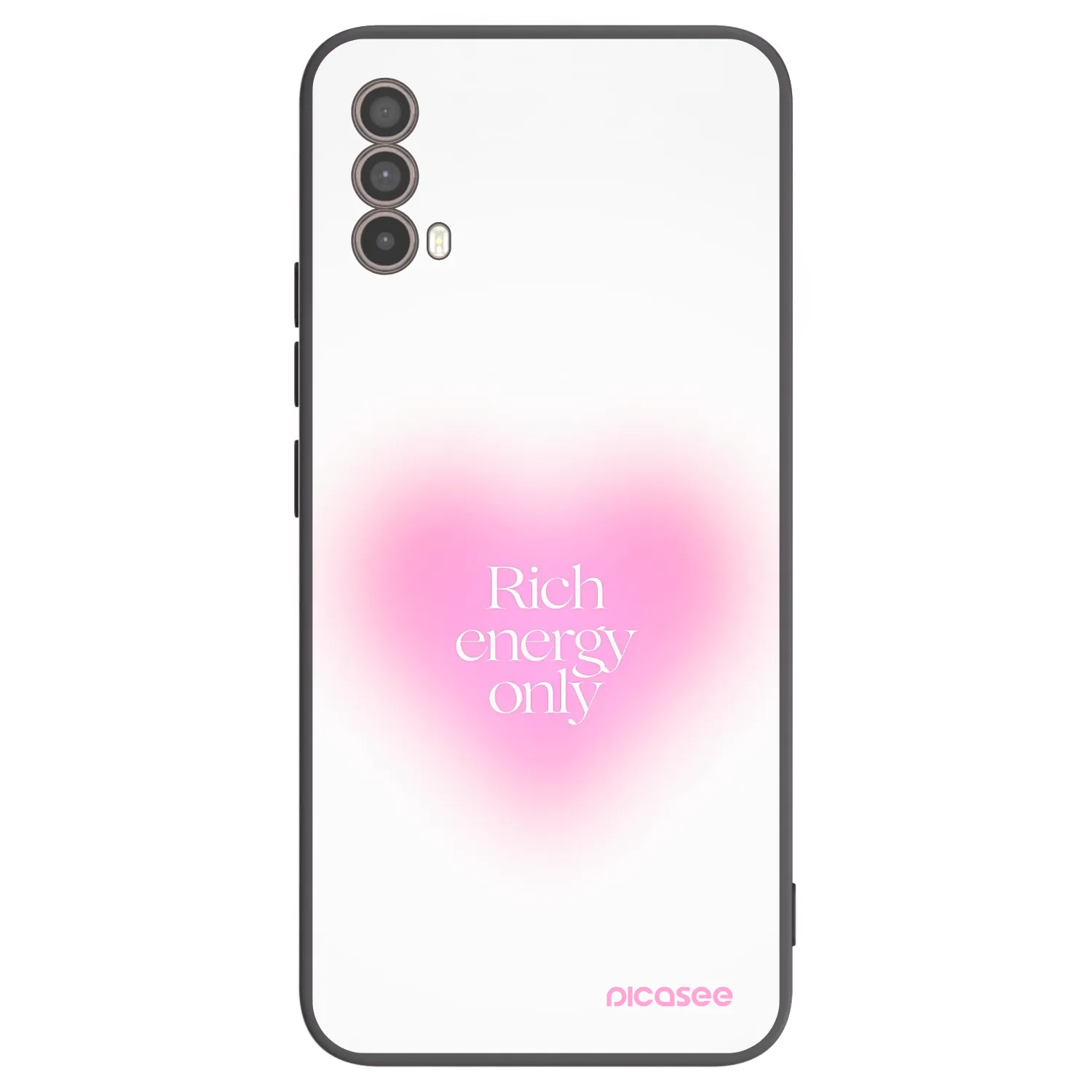 Picasee Μαύρη θήκη σιλικόνης για Motorola Moto E40 - Rich Energy