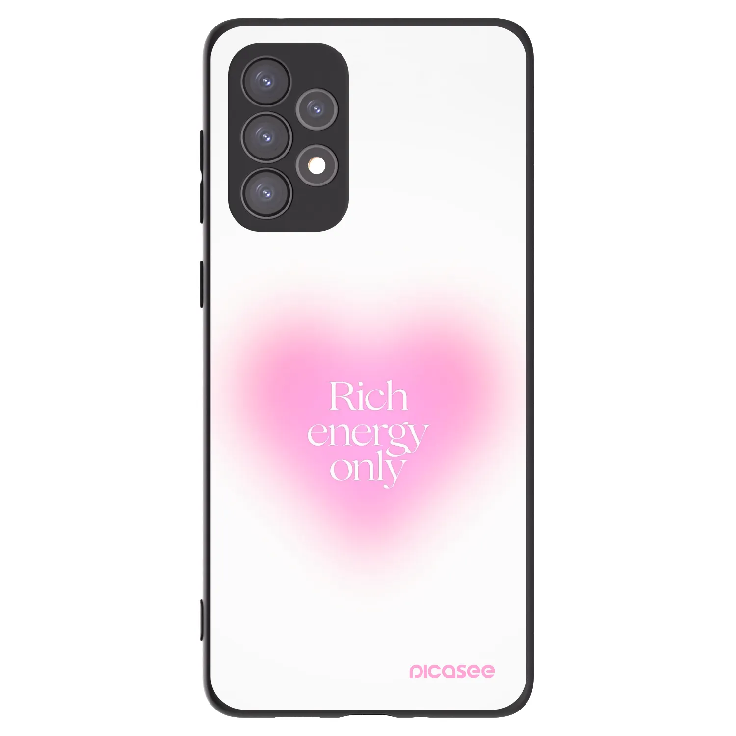 Picasee Μαύρη θήκη σιλικόνης για Samsung Galaxy A73 5G - Rich Energy