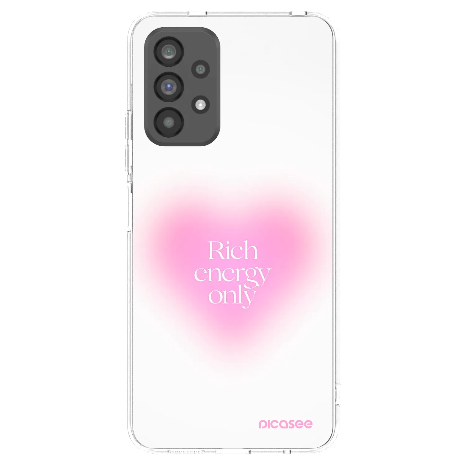 Picasee διαφανής θήκη σιλικόνης Samsung Galaxy A73 5G - Rich Energy