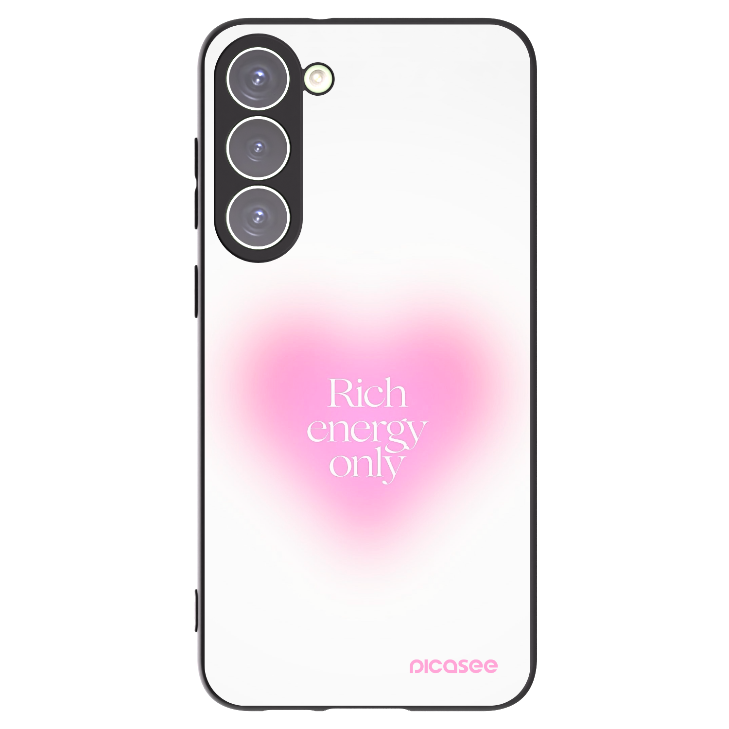 Picasee Μαύρη θήκη σιλικόνης για Samsung Galaxy S23+ 5G - Rich Energy