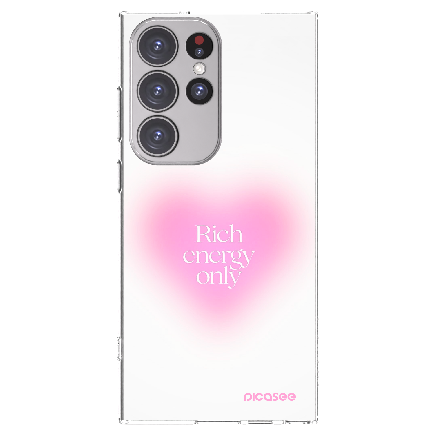 Picasee διαφανής θήκη σιλικόνης Samsung Galaxy S23 Ultra 5G - Rich Energy