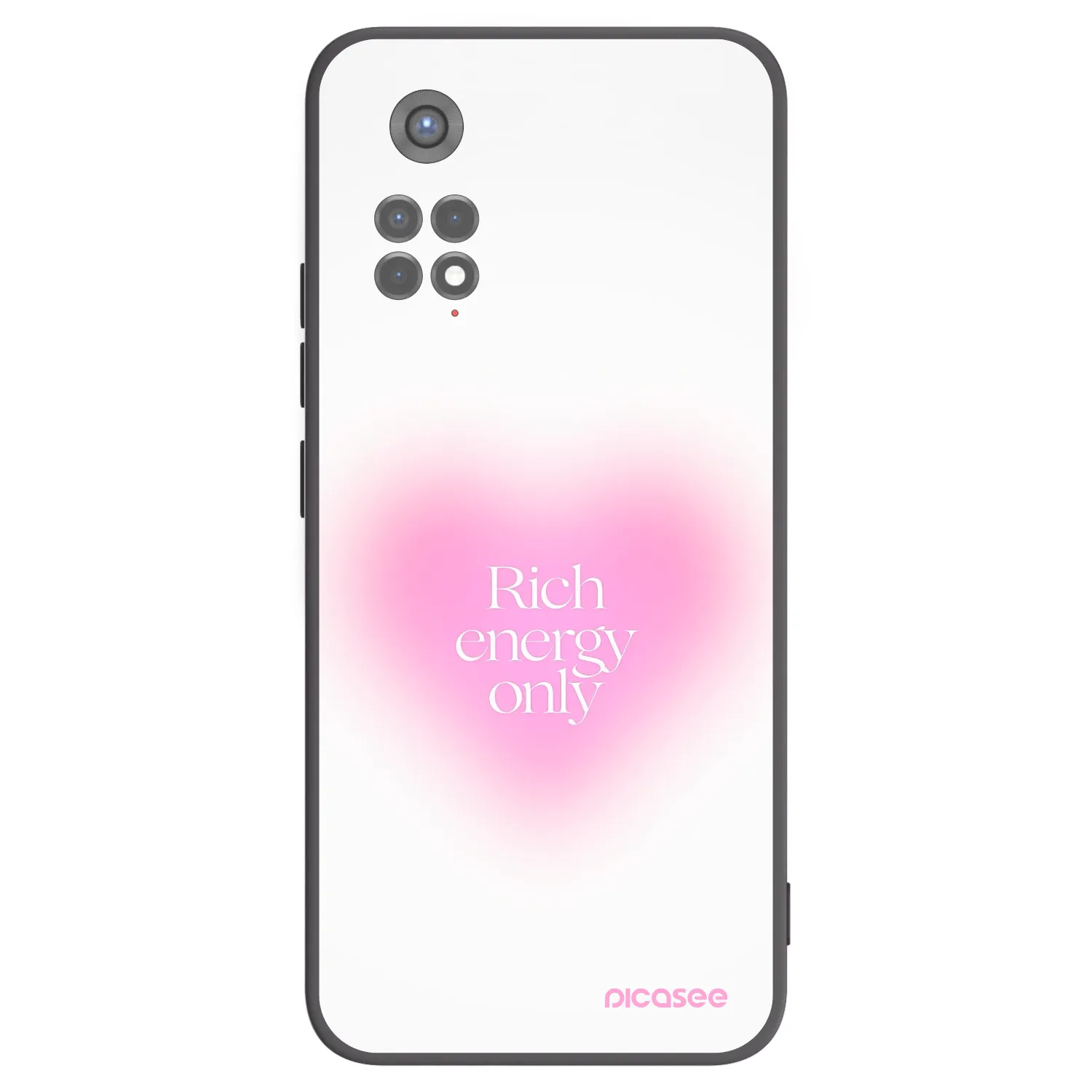 Picasee Μαύρη θήκη σιλικόνης για Xiaomi Redmi Note 11S 5G - Rich Energy