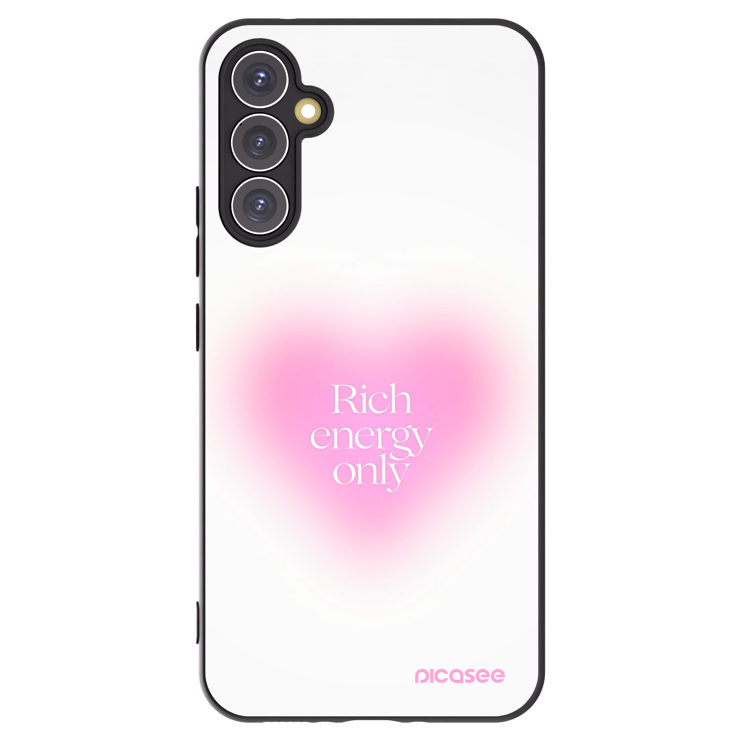 Picasee Μαύρη θήκη σιλικόνης για Samsung Galaxy A34 5G A346B - Rich Energy