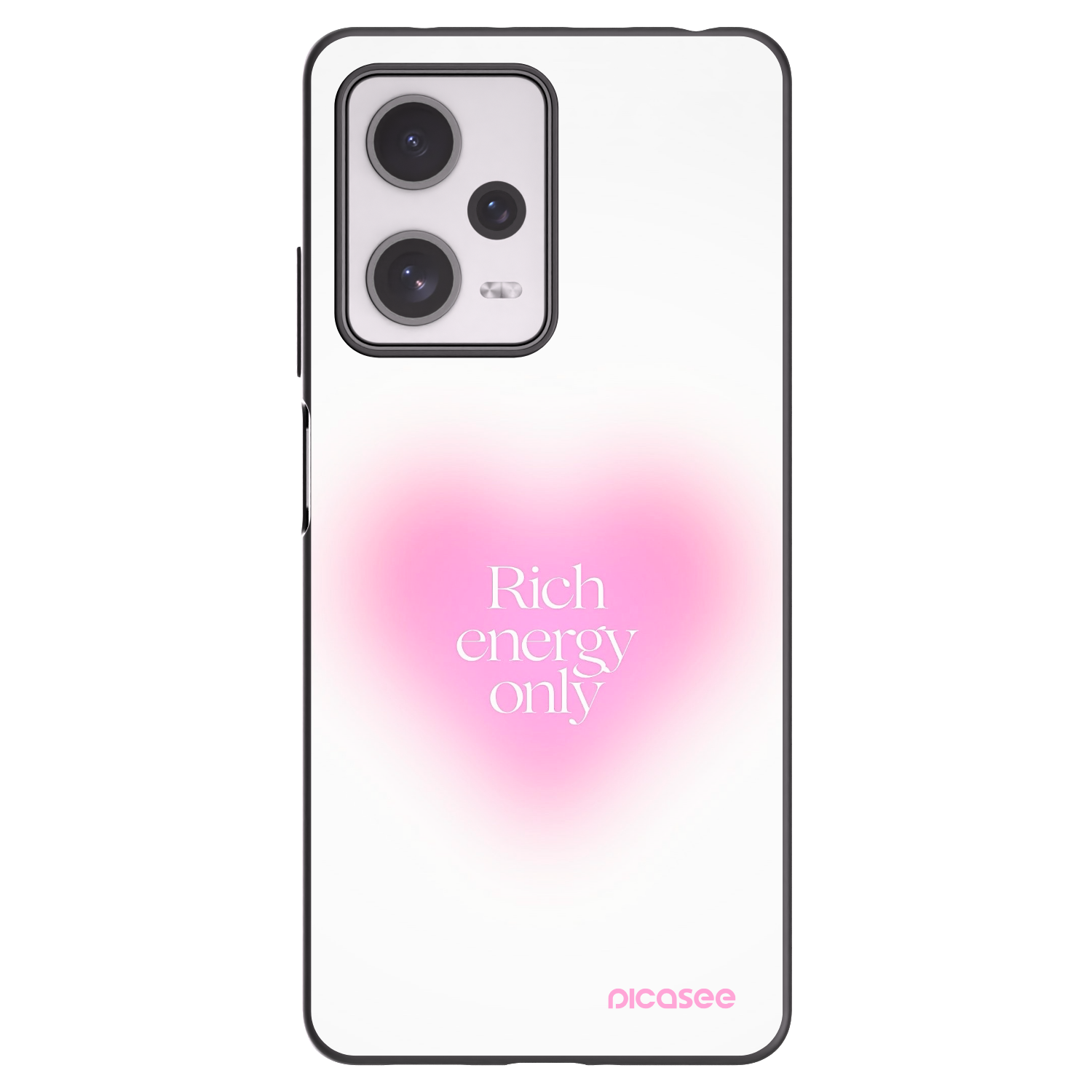 Picasee Μαύρη θήκη σιλικόνης για Xiaomi Redmi Note 12 Pro+ 5G - Rich Energy