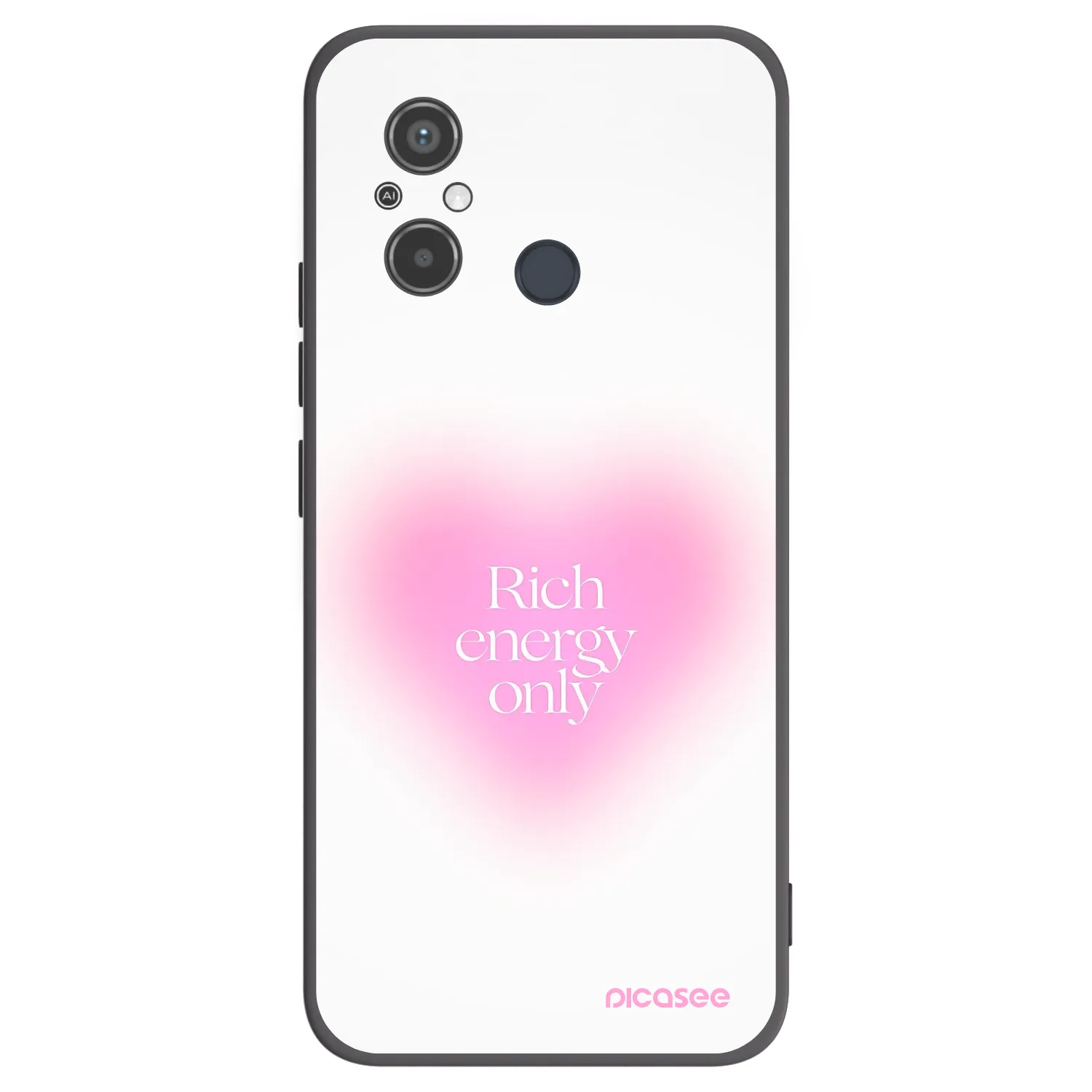 Picasee Μαύρη θήκη σιλικόνης για Xiaomi Redmi 12C - Rich Energy