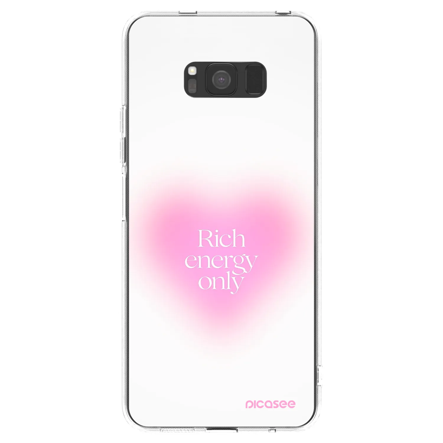 Picasee διαφανής θήκη σιλικόνης Samsung Galaxy S8 G950F - Rich Energy