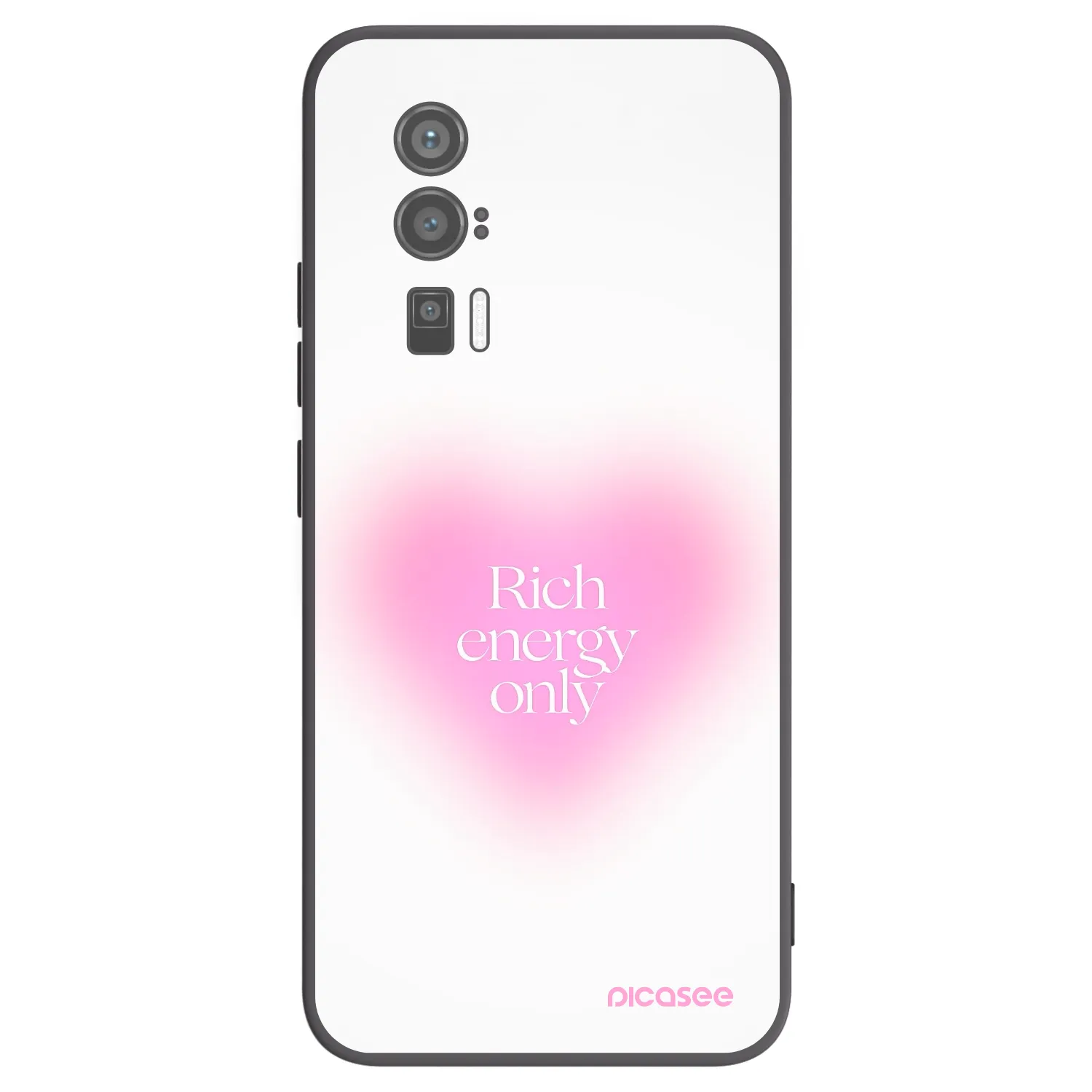 Picasee Μαύρη θήκη σιλικόνης για Xiaomi Poco F5 Pro 5G - Rich Energy