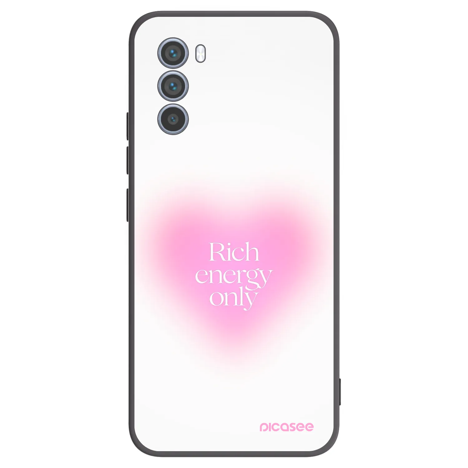 Picasee Μαύρη θήκη σιλικόνης για Motorola Moto G62 - Rich Energy