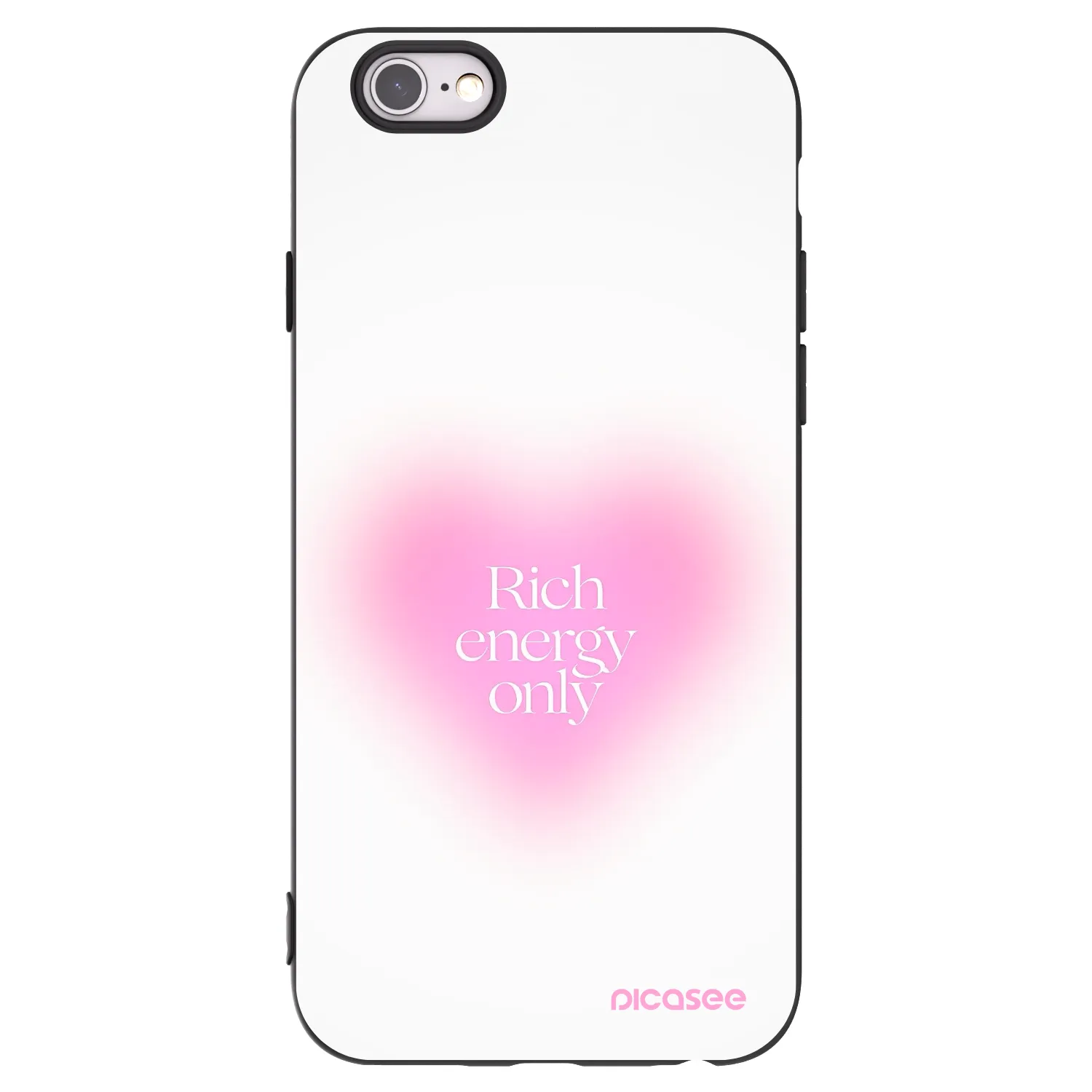 Picasee Μαύρη θήκη σιλικόνης για Apple iPhone 6/6S - Rich Energy
