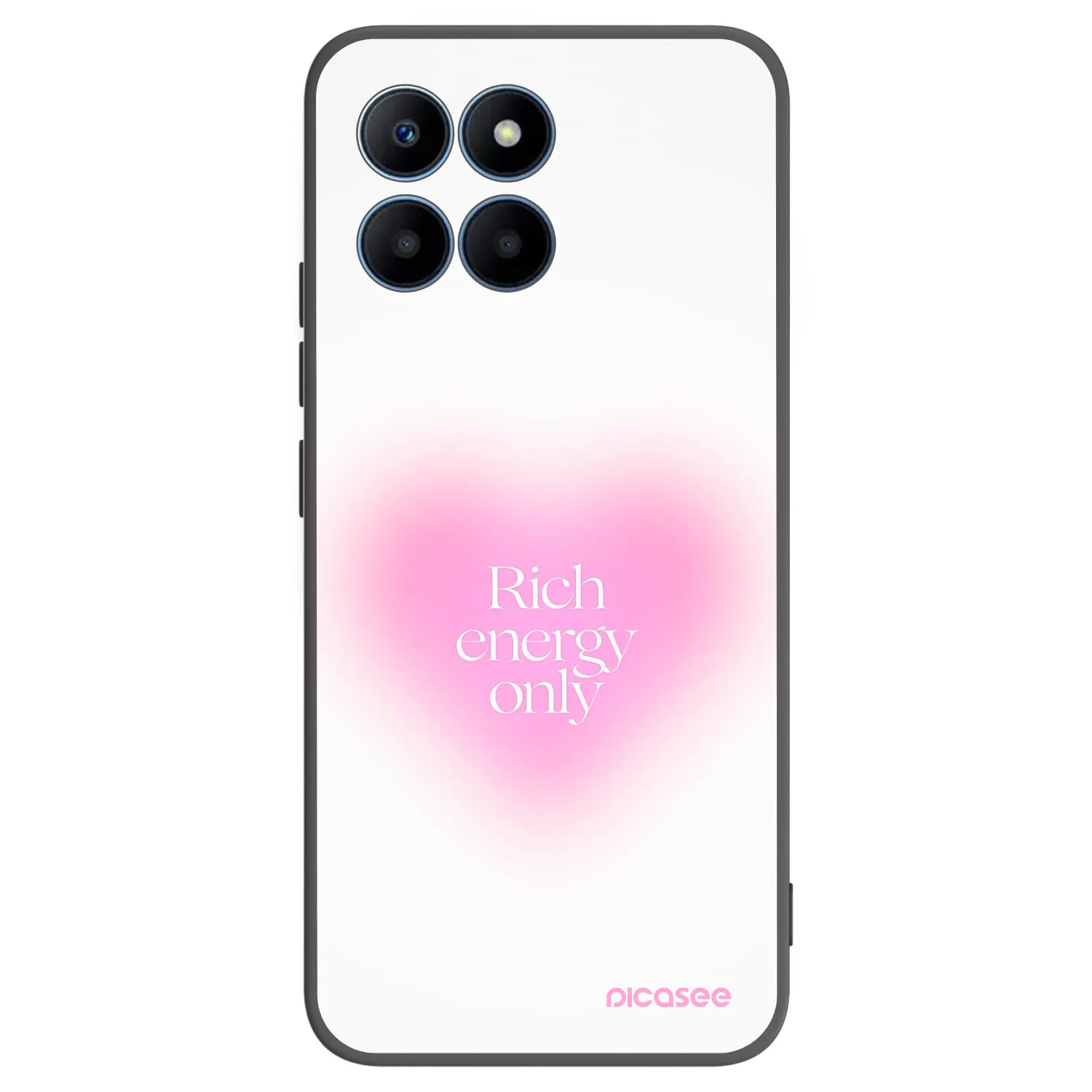 Picasee Μαύρη θήκη σιλικόνης για Honor 70 Lite - Rich Energy
