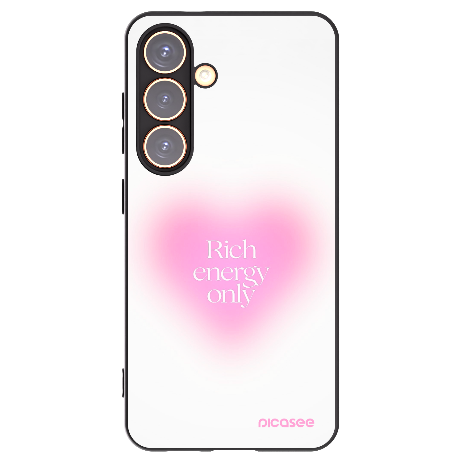 Picasee Μαύρη θήκη σιλικόνης για Samsung Galaxy S24 S921B 5G - Rich Energy