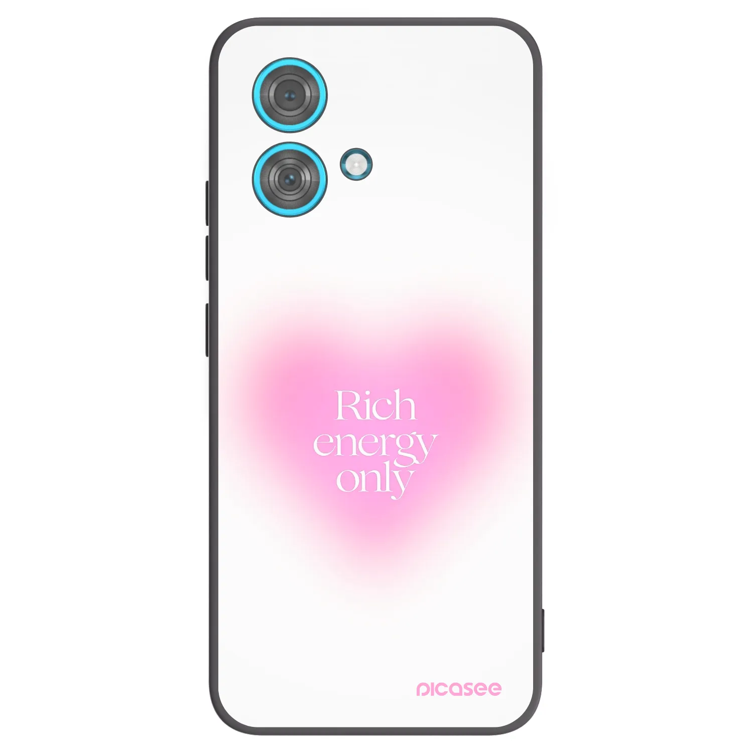 Picasee Μαύρη θήκη σιλικόνης για Motorola Edge 40 Neo - Rich Energy