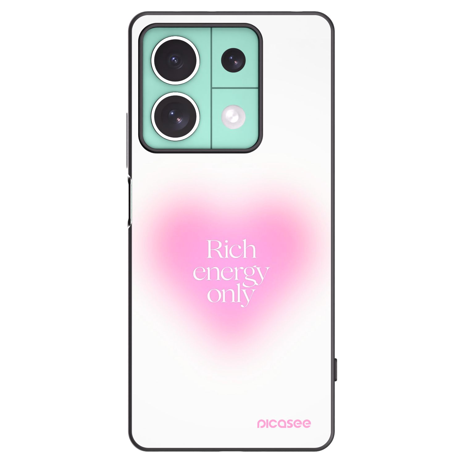 Picasee Μαύρη θήκη σιλικόνης για Xiaomi Redmi Note 13 5G - Rich Energy