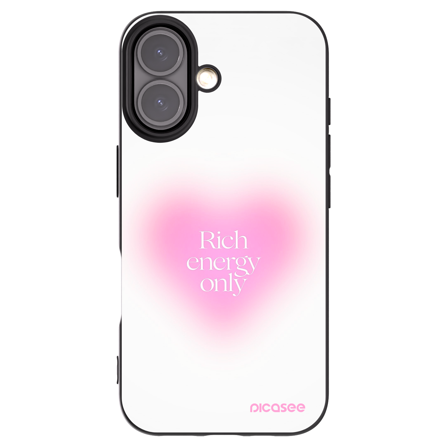 Picasee Μαύρη θήκη σιλικόνης για Apple iPhone 16 - Rich Energy