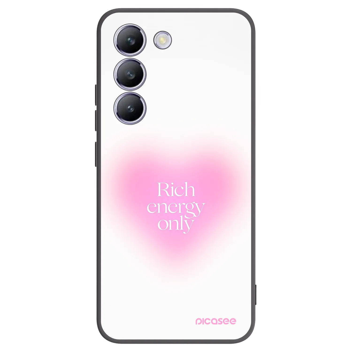 Picasee Μαύρη θήκη σιλικόνης για Vivo V40 SE 5G - Rich Energy