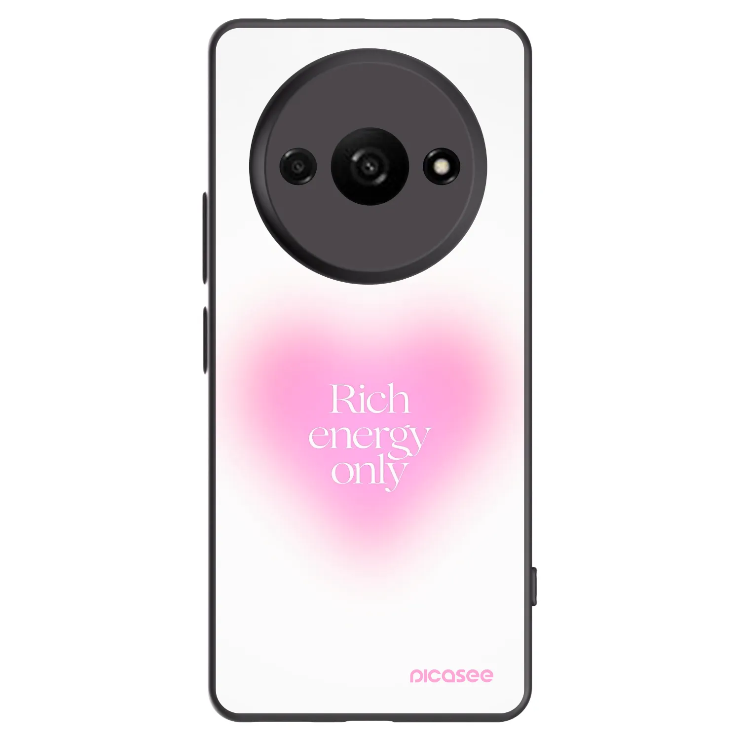 Picasee Μαύρη θήκη σιλικόνης για Xiaomi Redmi A3 - Rich Energy