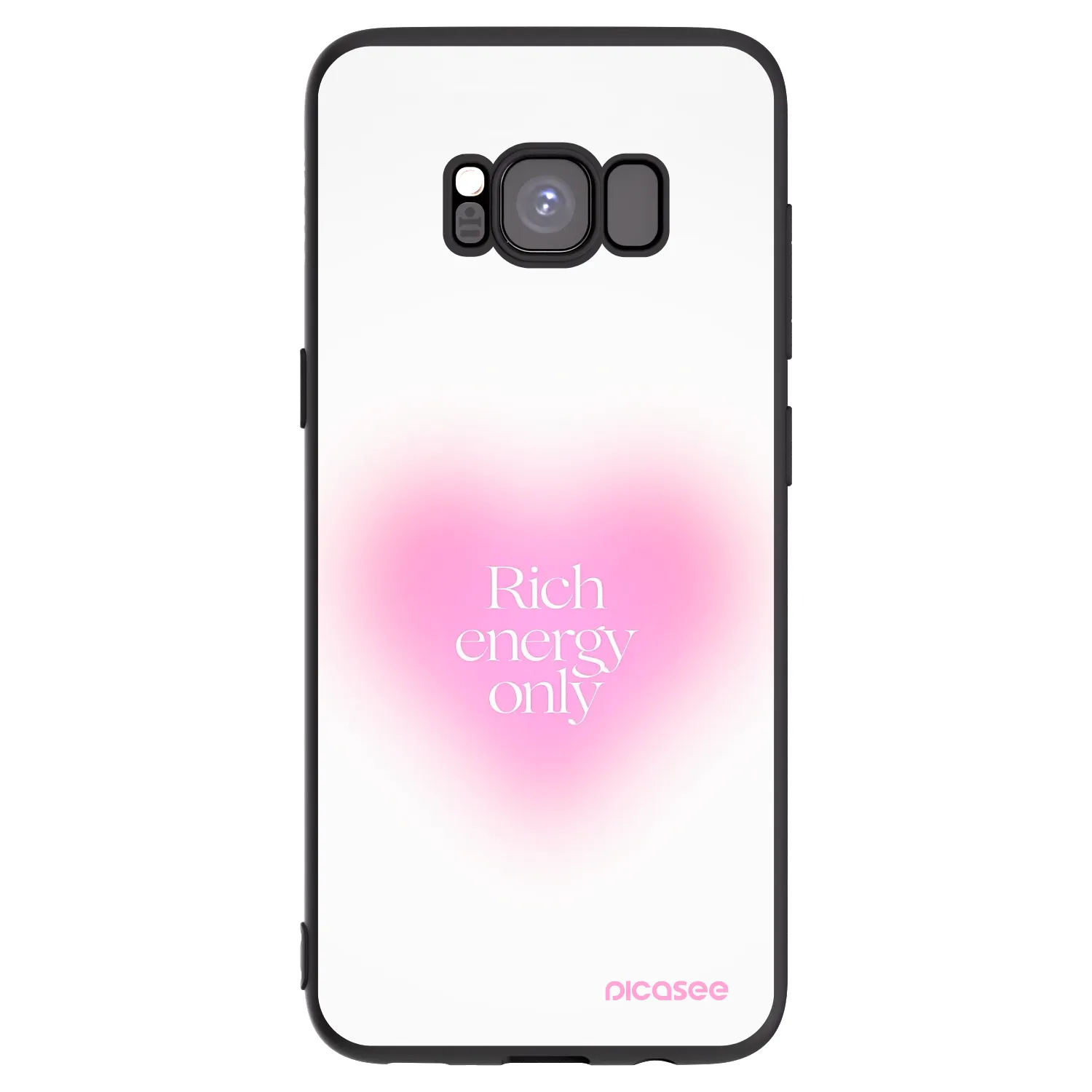 Picasee Μαύρη θήκη σιλικόνης για Samsung Galaxy S8 G950F - Rich Energy