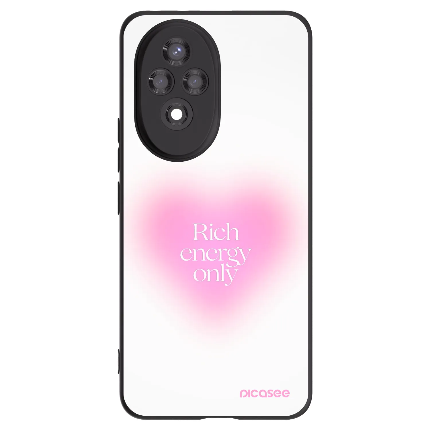 Picasee Μαύρη θήκη σιλικόνης για Honor 200 Pro 5G - Rich Energy