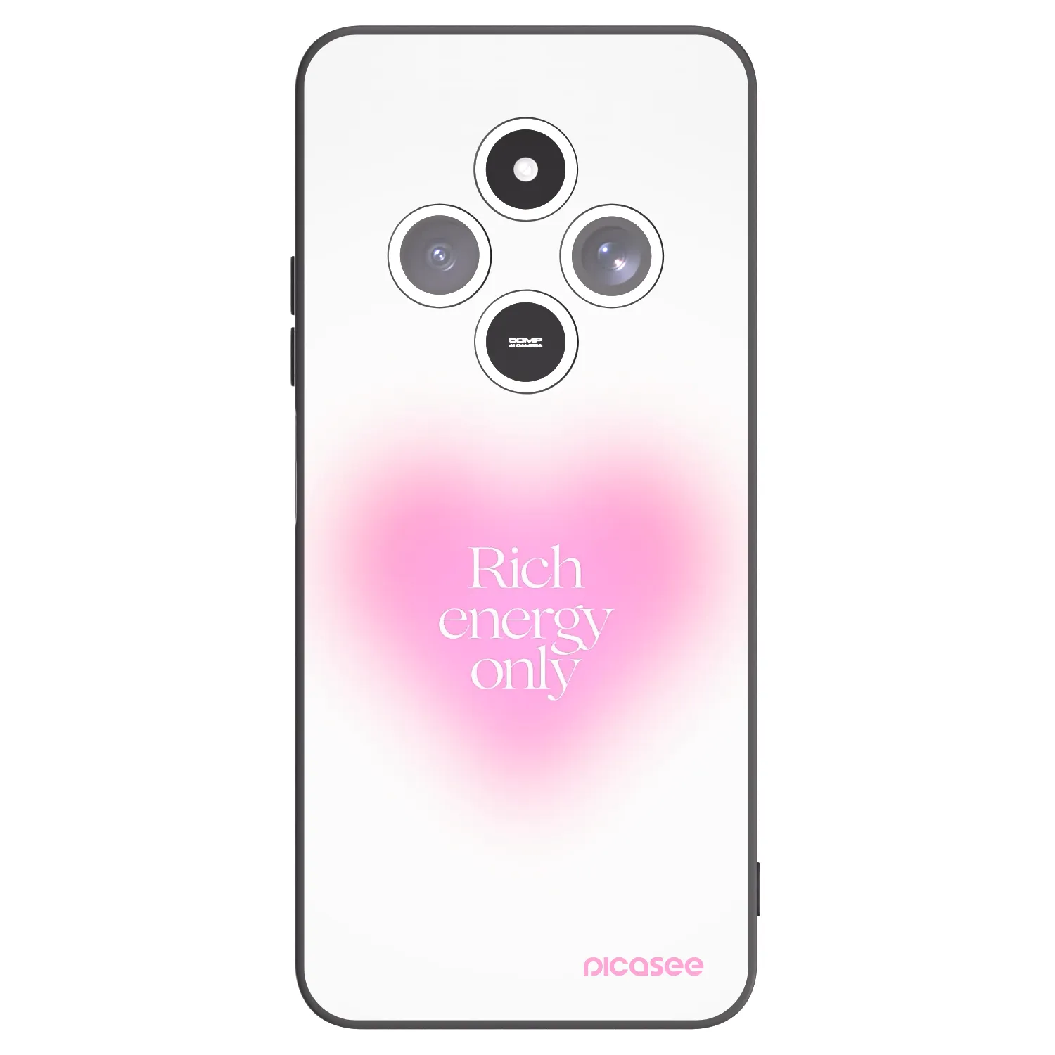 Picasee Μαύρη θήκη σιλικόνης για Xiaomi Redmi 14C - Rich Energy