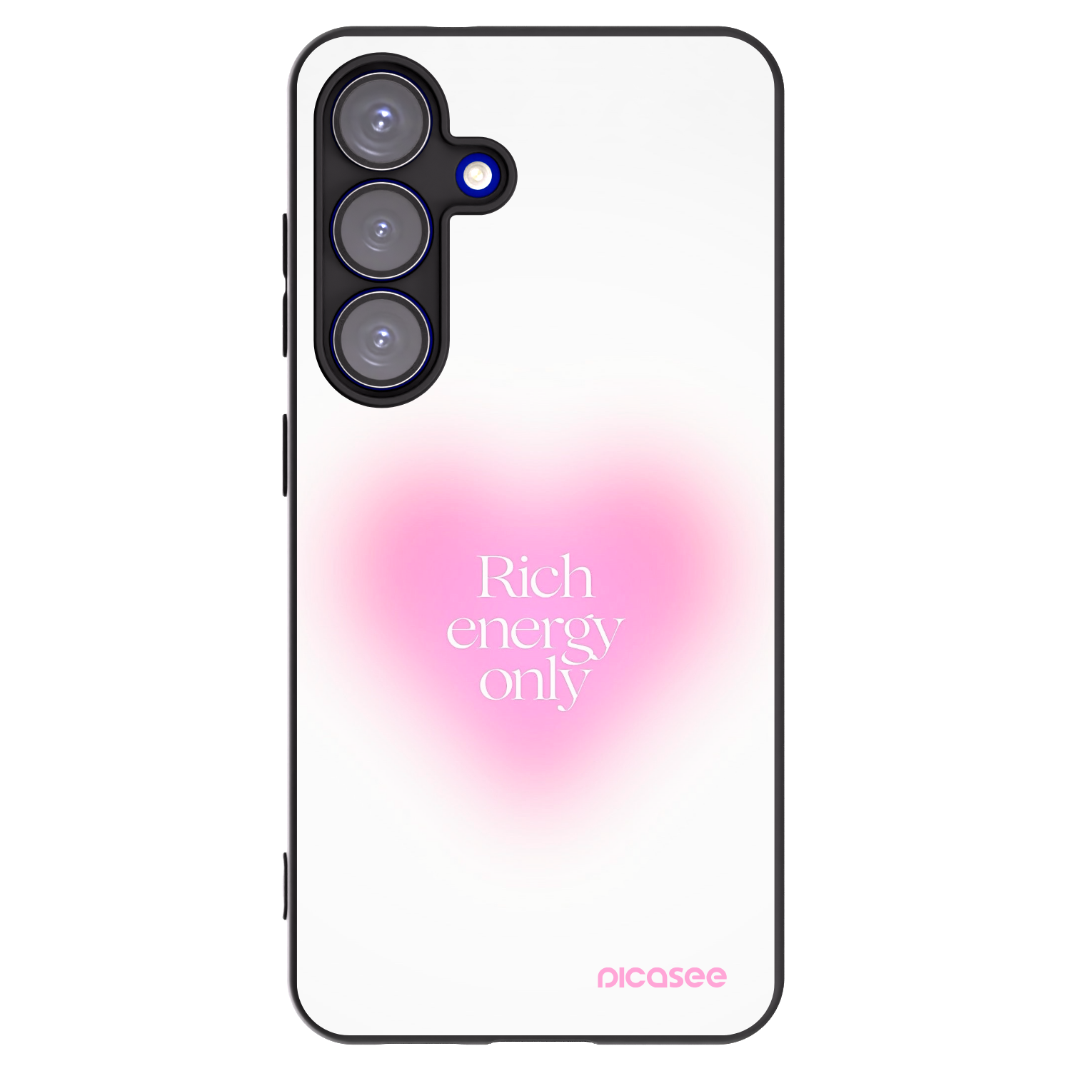 Picasee Μαύρη θήκη σιλικόνης για Samsung Galaxy S25 5G - Rich Energy