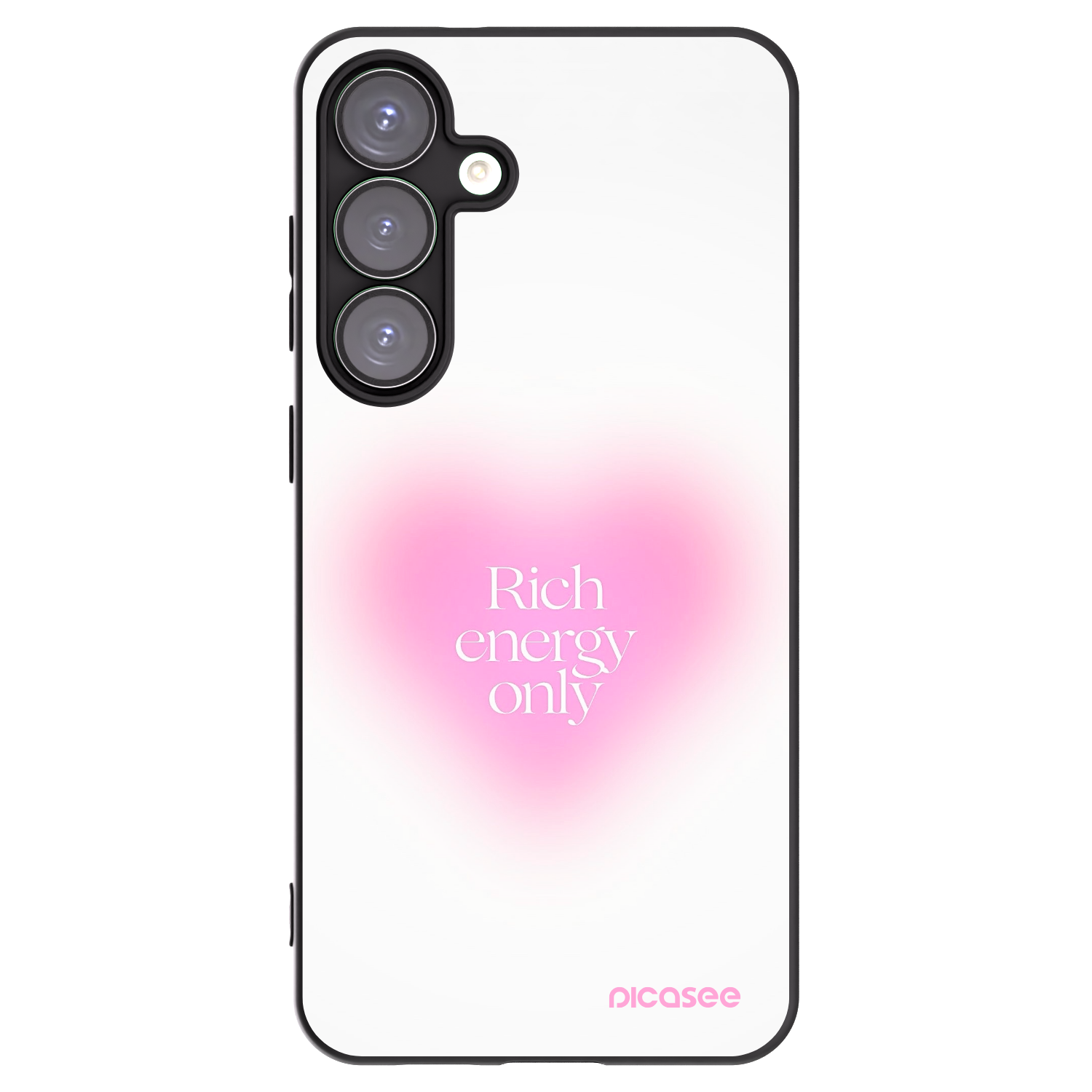 Picasee Μαύρη θήκη σιλικόνης για Samsung Galaxy S25+ 5G - Rich Energy