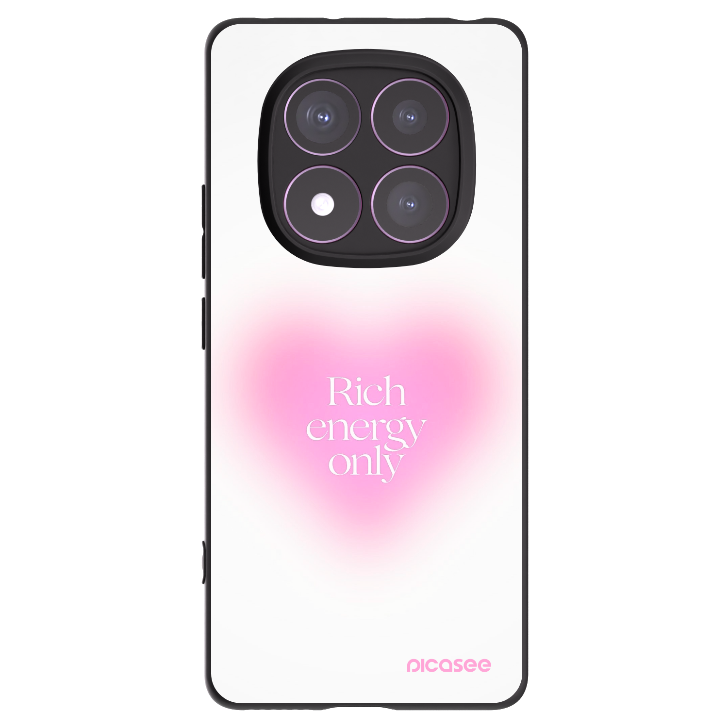 Picasee Μαύρη θήκη σιλικόνης για Xiaomi Redmi Note 14 Pro 4G - Rich Energy