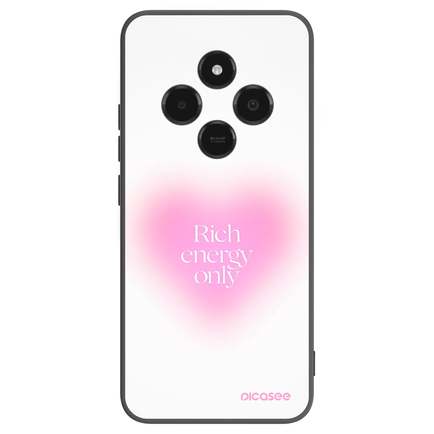 Picasee Μαύρη θήκη σιλικόνης για Xiaomi Poco C75 - Rich Energy