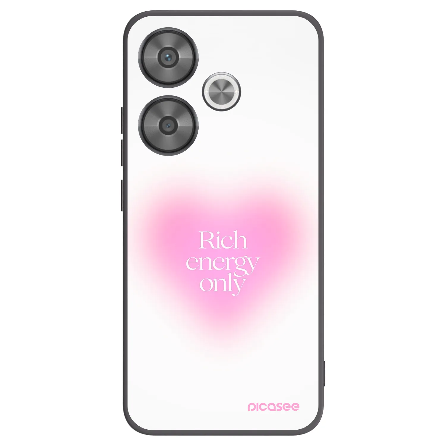 Picasee Μαύρη θήκη σιλικόνης για Xiaomi Poco F6 - Rich Energy