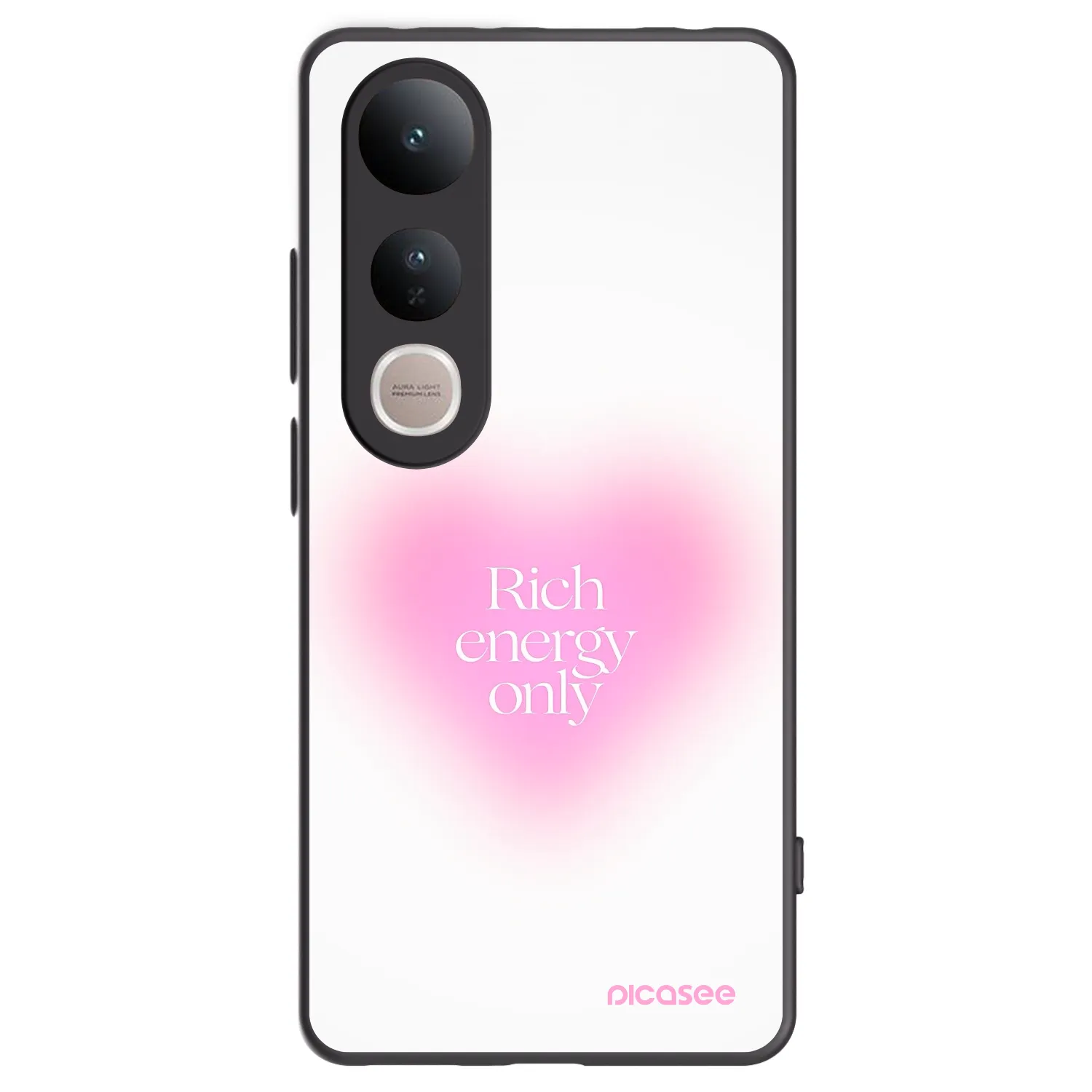 Picasee Μαύρη θήκη σιλικόνης για Vivo V50 Lite 5G - Rich Energy