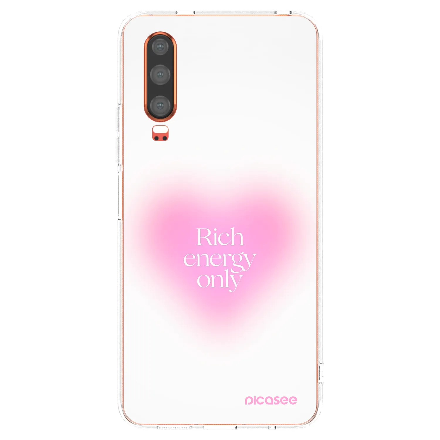 Picasee διαφανής θήκη σιλικόνης Huawei P30 - Rich Energy