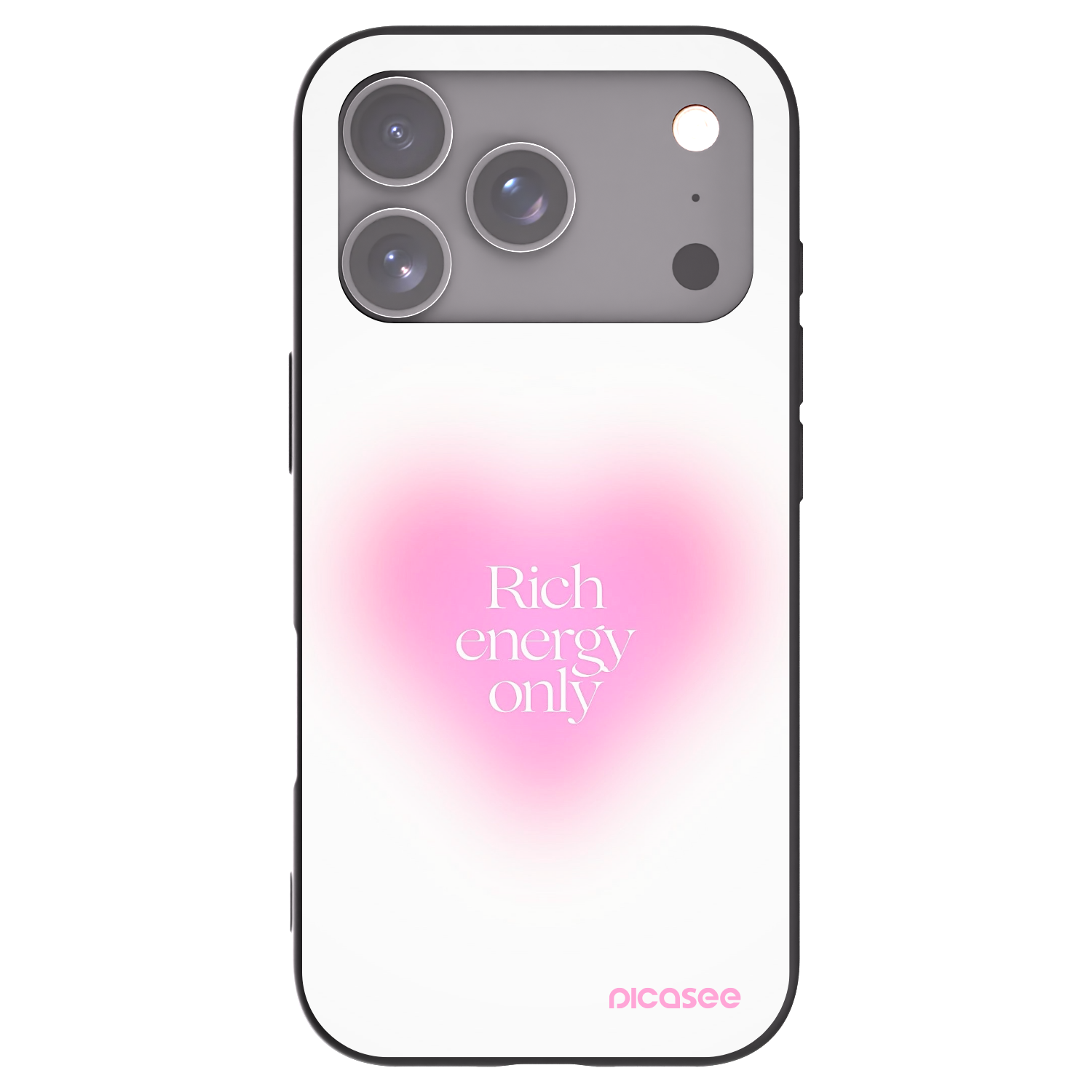Picasee Μαύρη θήκη σιλικόνης για Apple iPhone 17 Pro - Rich Energy