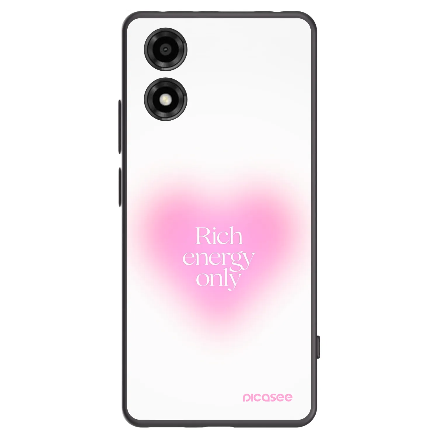 Picasee Μαύρη θήκη σιλικόνης για Motorola Moto E14 - Rich Energy