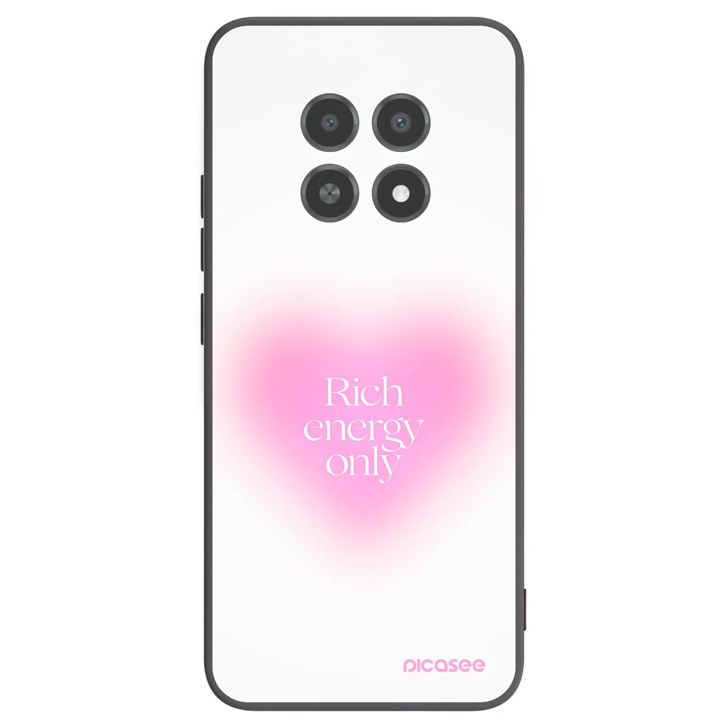 Picasee Μαύρη θήκη σιλικόνης για Realme 12X - Rich Energy