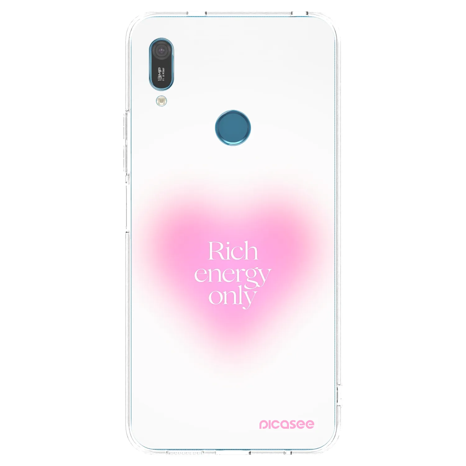 Picasee διαφανής θήκη σιλικόνης Huawei Y6 2019 - Rich Energy