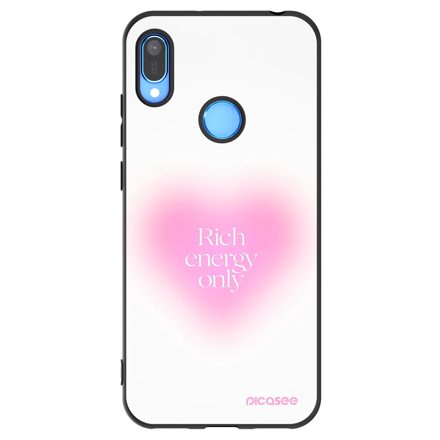 Picasee Μαύρη θήκη σιλικόνης για Huawei Y6 2019 - Rich Energy
