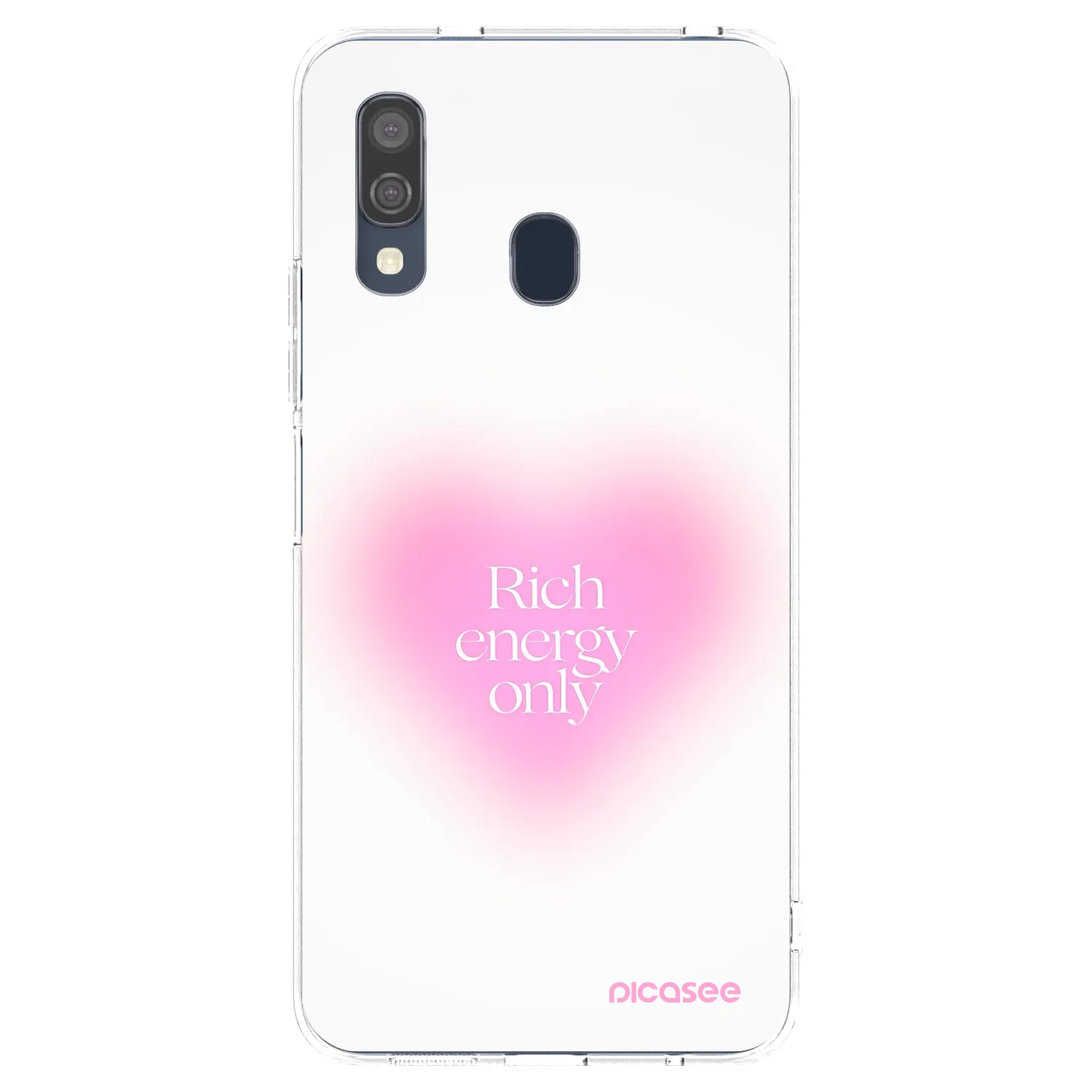 Picasee διαφανής θήκη σιλικόνης Samsung Galaxy A40 A405F - Rich Energy