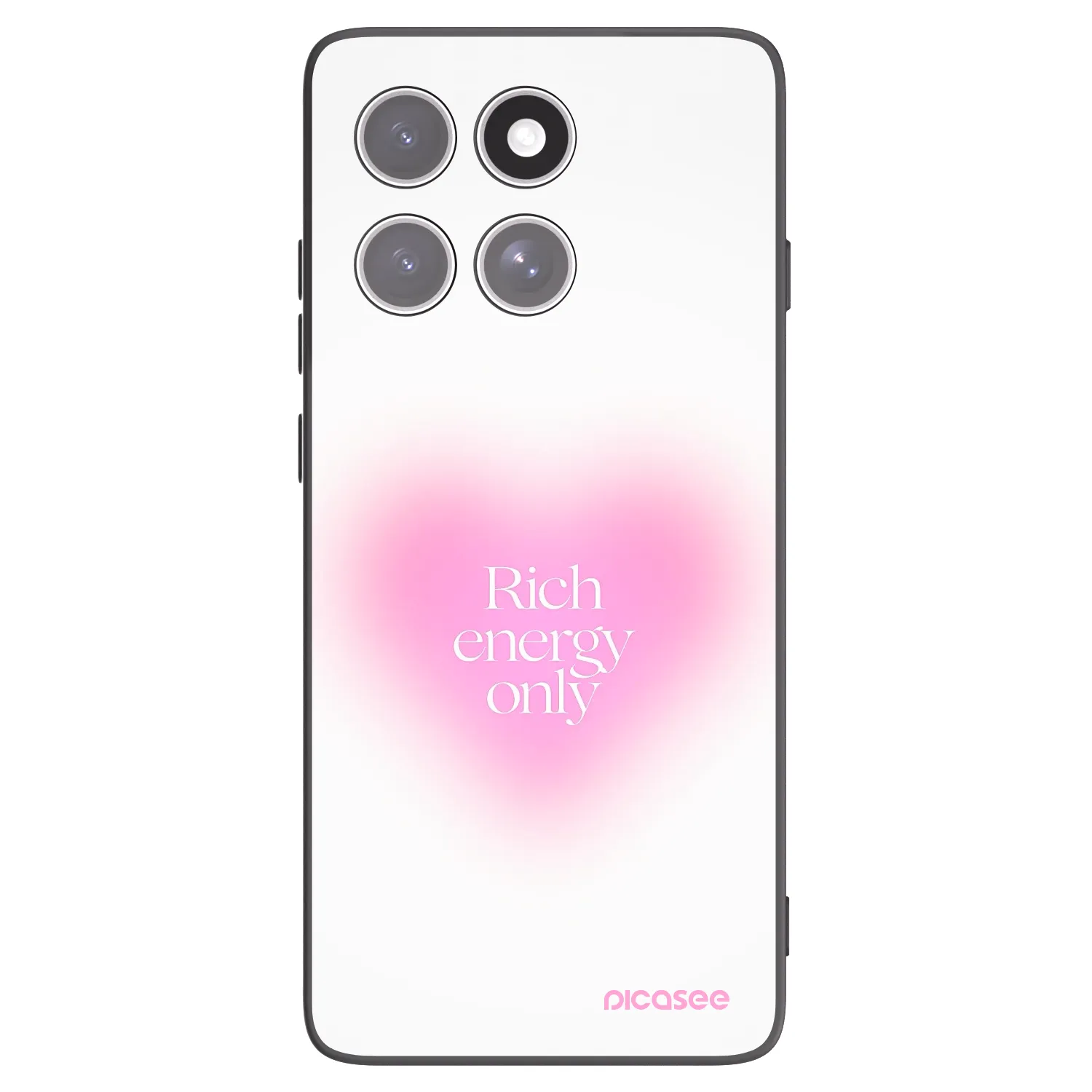 Picasee Μαύρη θήκη σιλικόνης για Motorola Edge 60 Fusion - Rich Energy