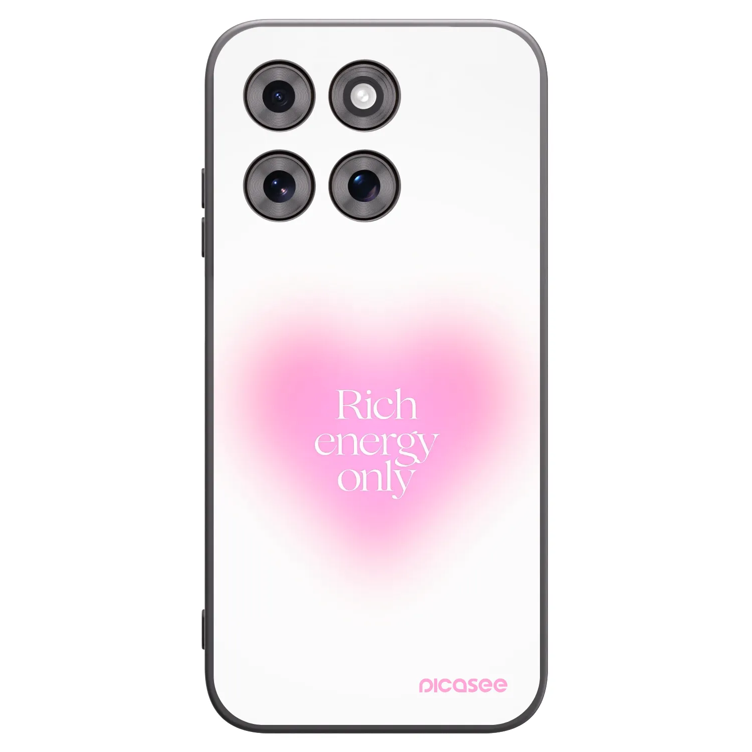 Picasee Μαύρη θήκη σιλικόνης για Motorola Moto G77 - Rich Energy